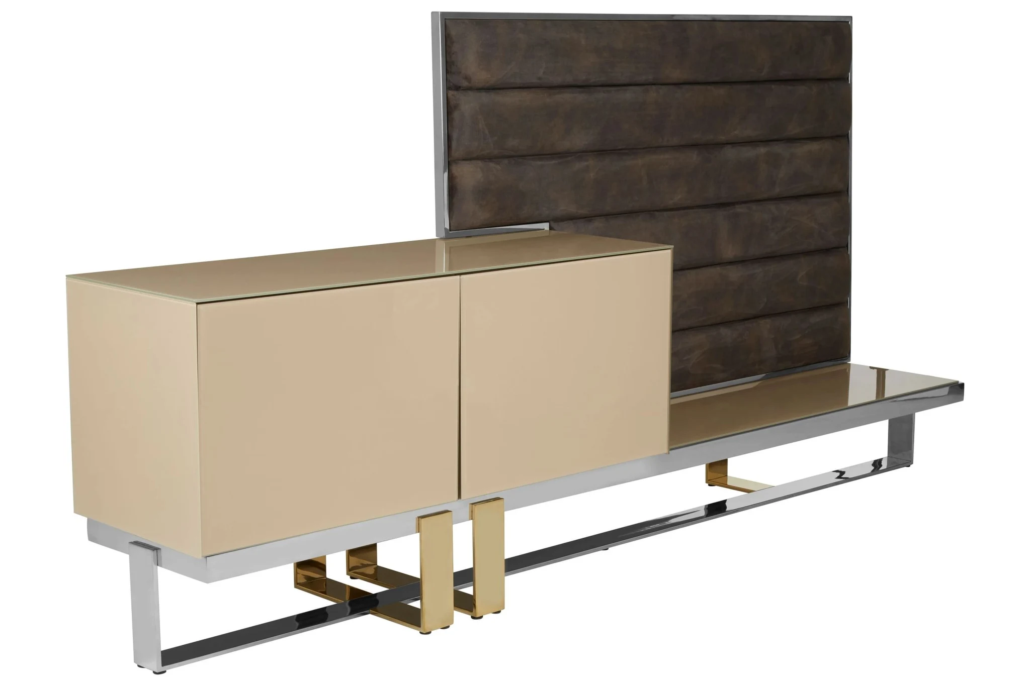 Demas Media Unit with Wall Panel - Bookcases & shelving, photo 4 of 6