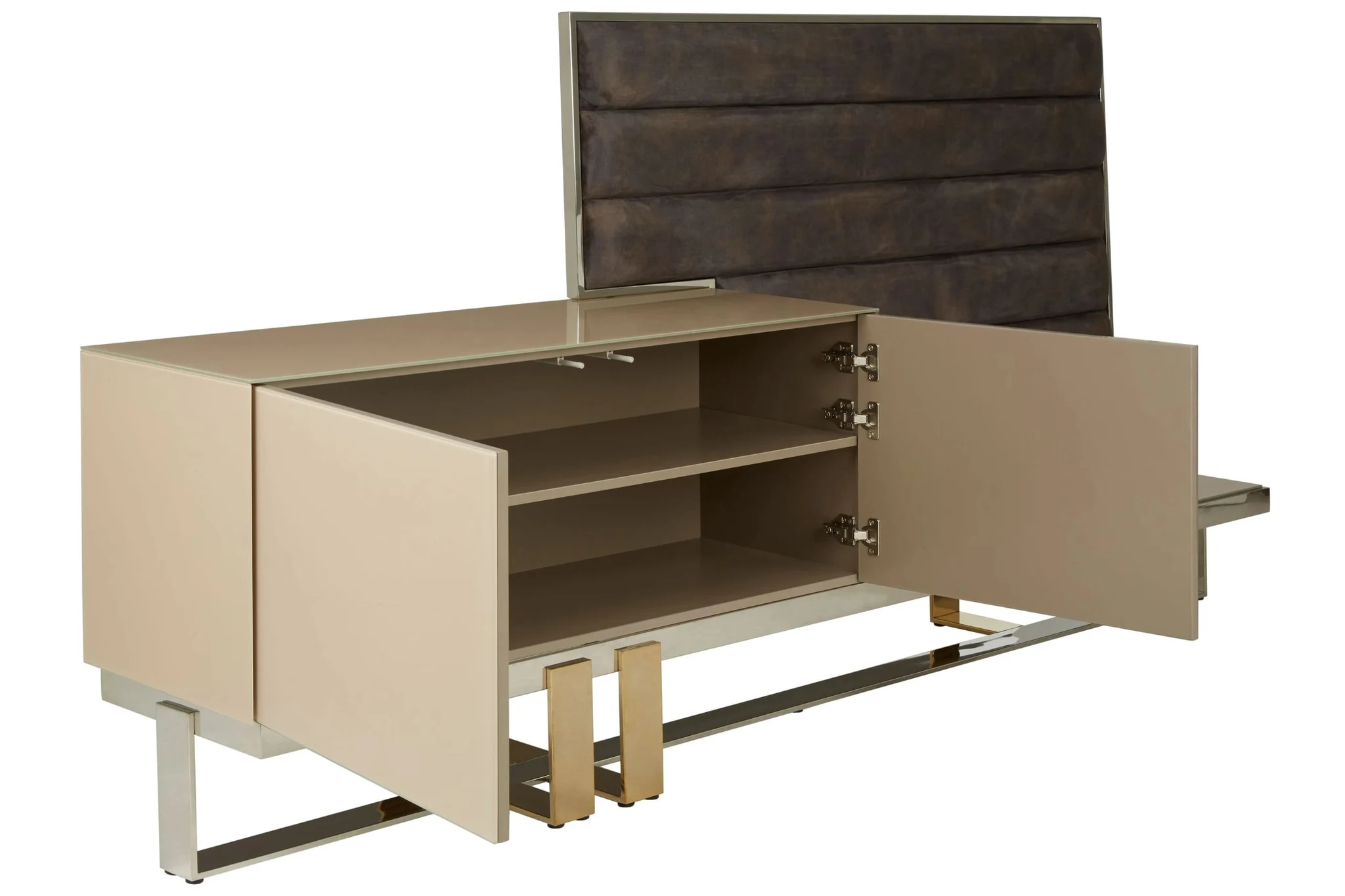 Demas Media Unit with Wall Panel - Bookcases & shelving, photo 3 of 6