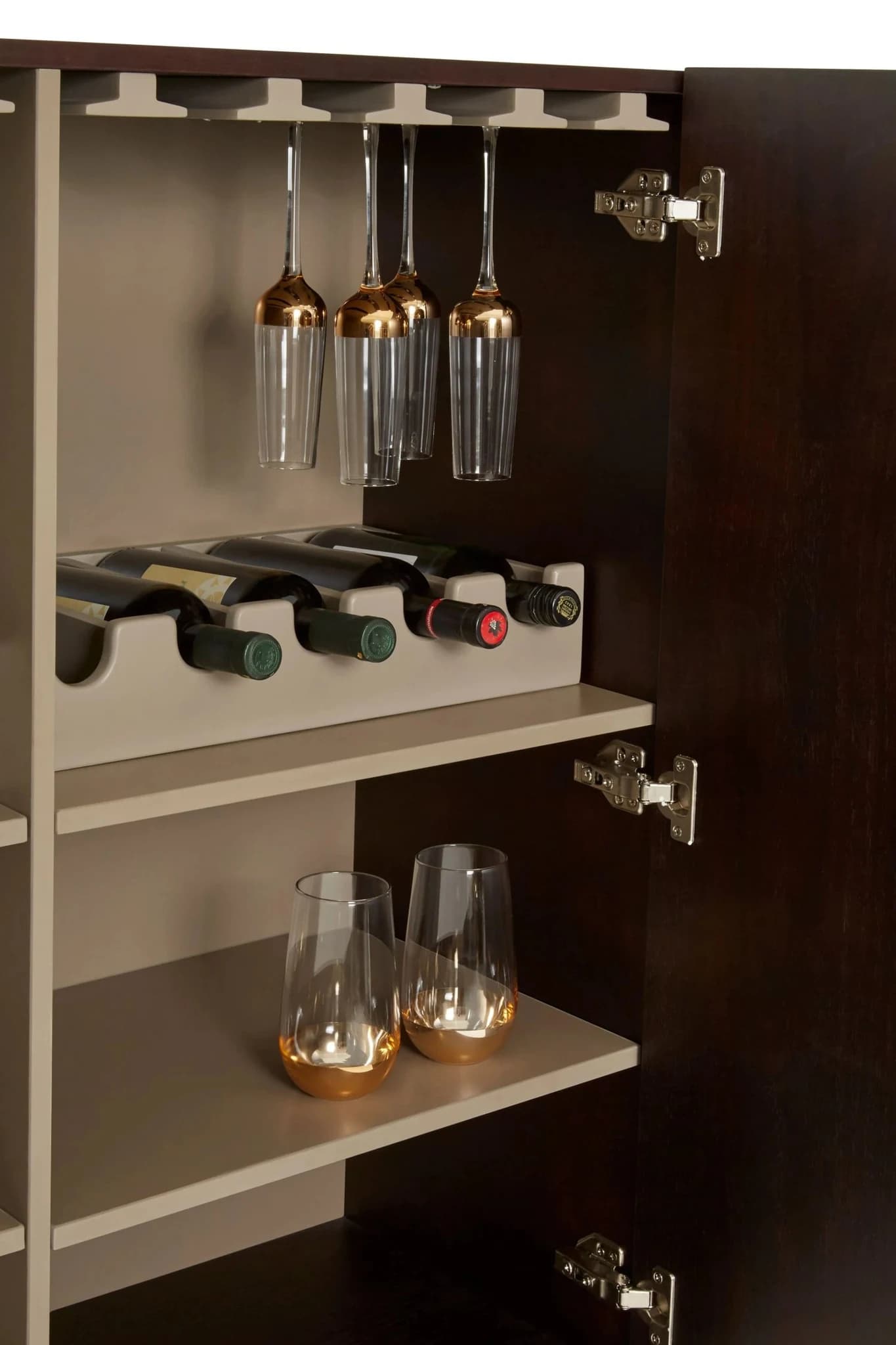 Delta Walnut Veneer Drinks Cabinet - Bookcases & shelving, photo 5 of 6