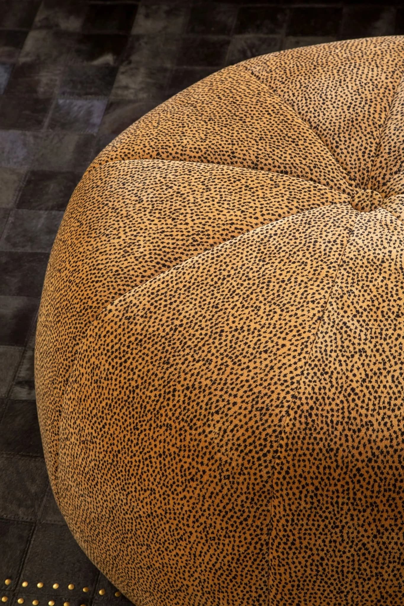 Manhattan Leopard Print Pouffe - Decorative, photo 3 of 7