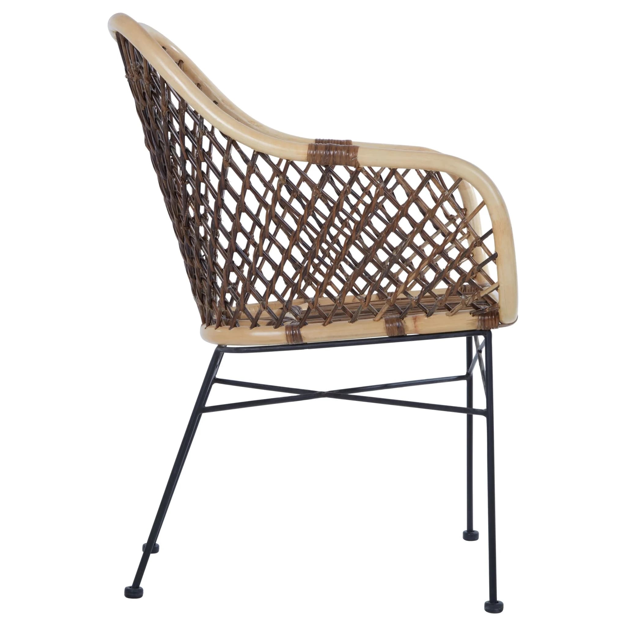 Manado Natural Rattan and Metal Chair - Seating, photo 4 of 7