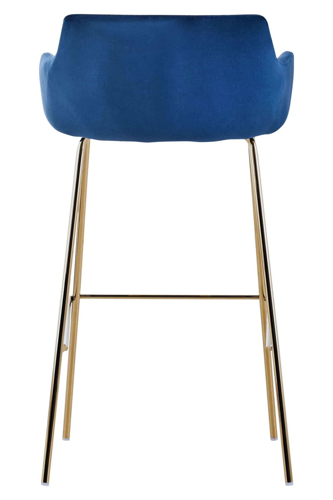 Tamzin Blue Velvet Low Back Bar Chair - Seating, photo 2 of 6