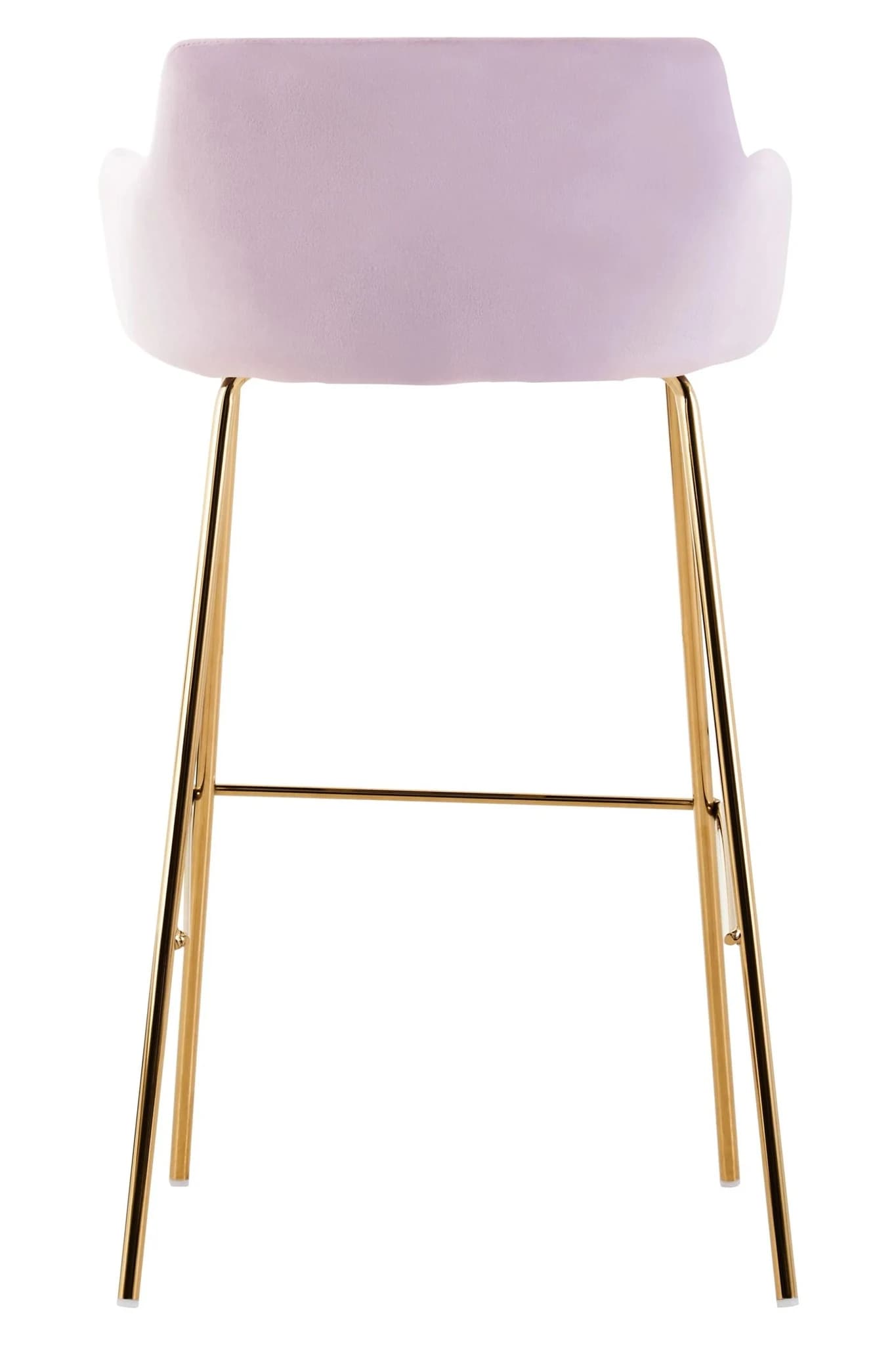 Tamzin Pink Velvet Low Back Bar Chair - Seating, photo 2 of 6