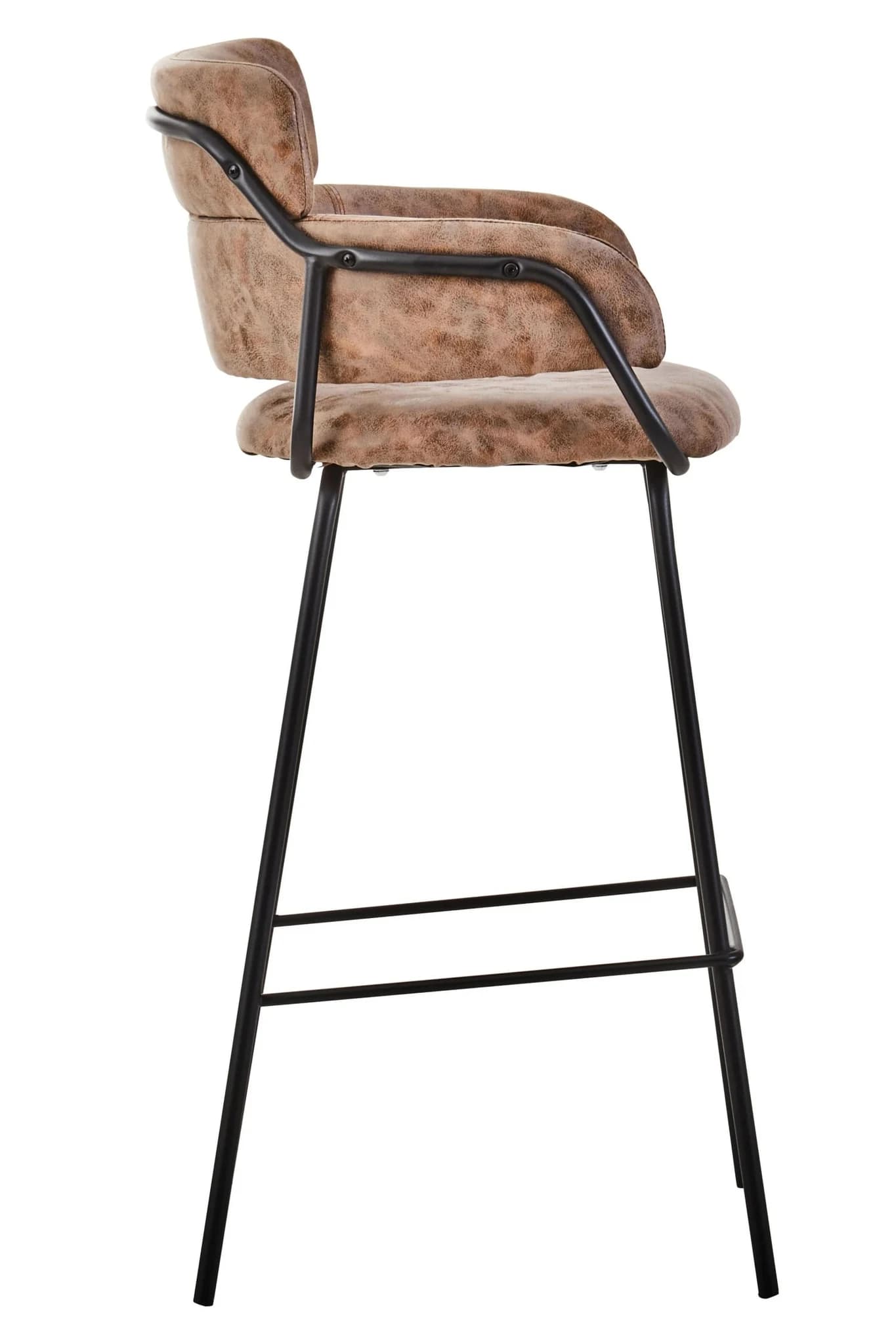 Tamzin Brown Faux Leather Bar Chair - Seating, photo 3 of 6