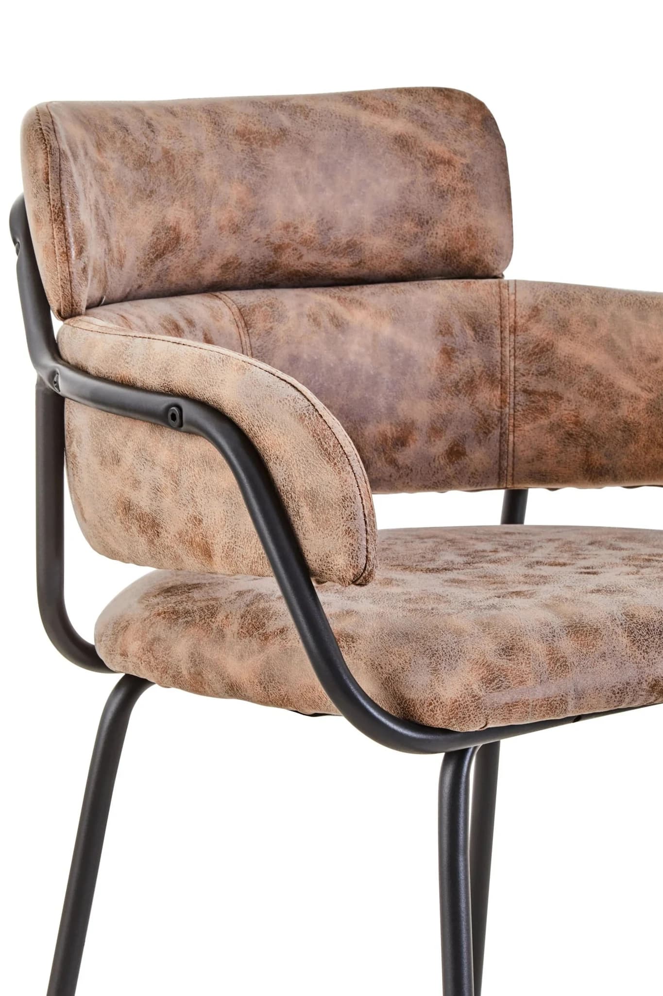 Tamzin Brown Faux Leather Bar Chair - Seating, photo 6 of 6
