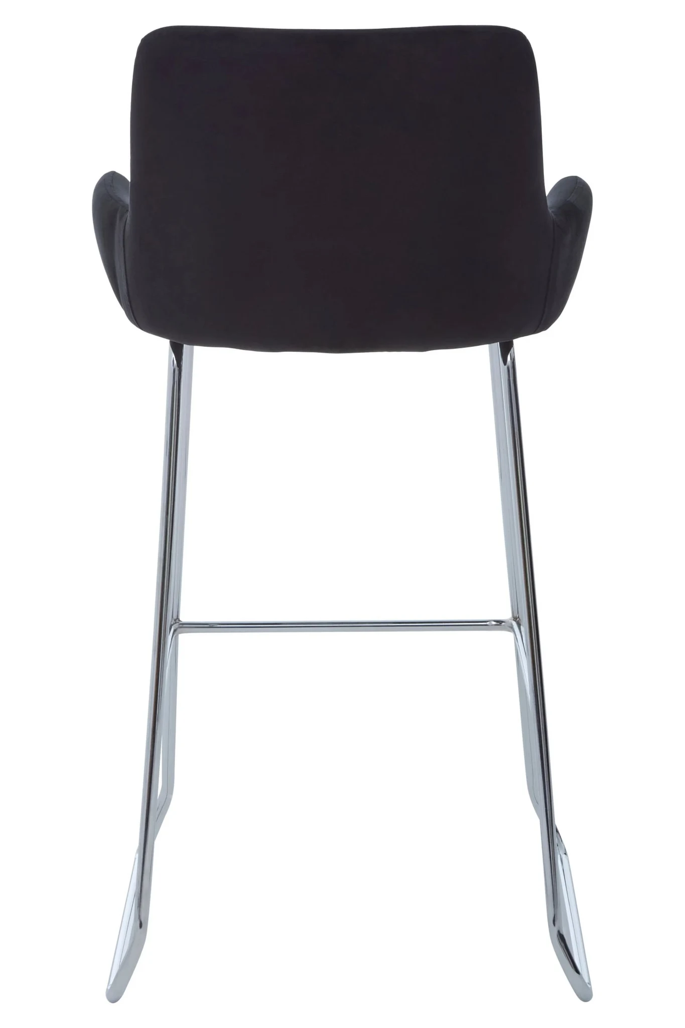 Tamzin Black Velvet Bar Chair With Low Arms - Seating, photo 3 of 8