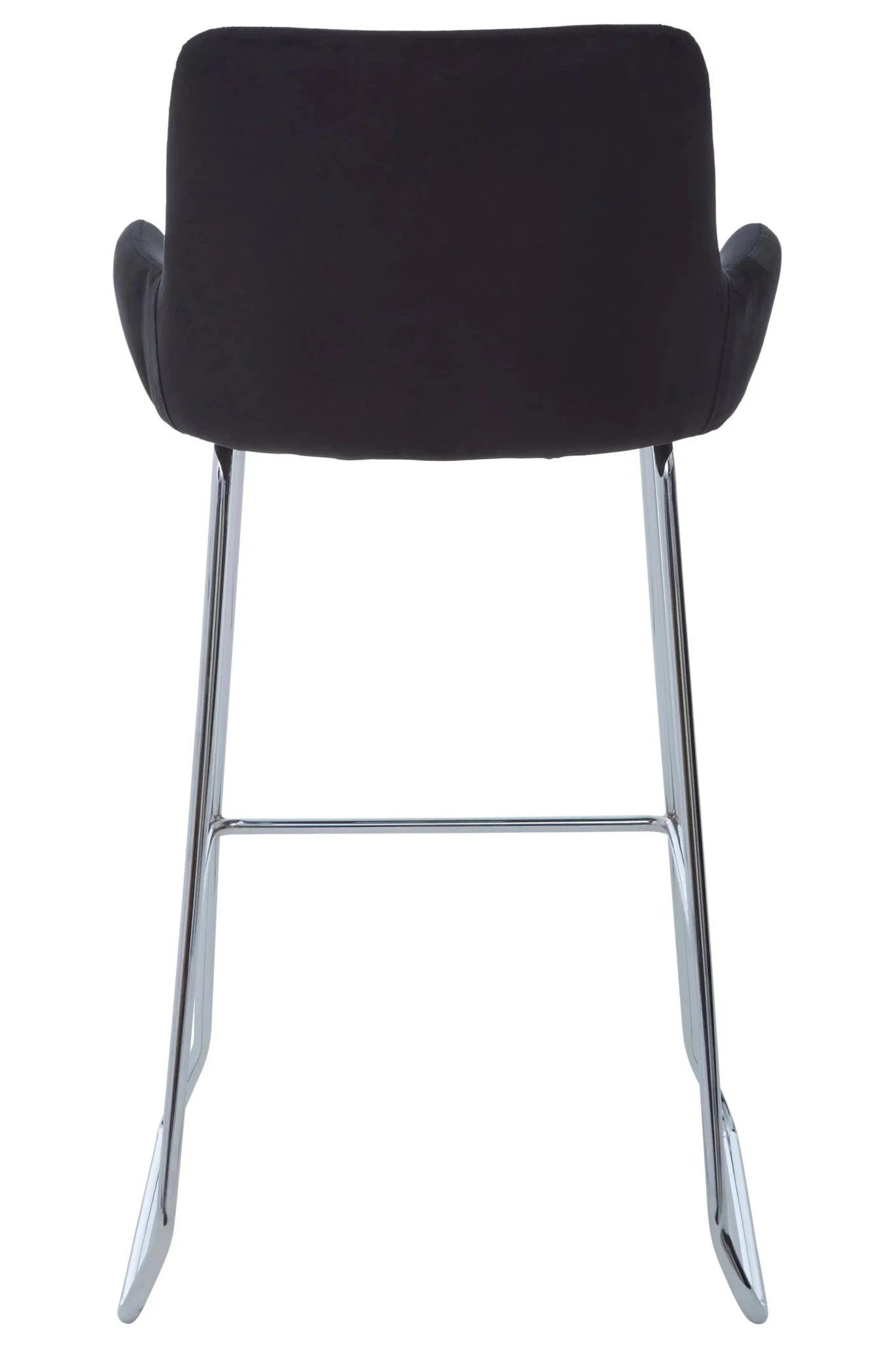 Tamzin Black Velvet Bar Chair With Low Arms - Seating, photo 2 of 8