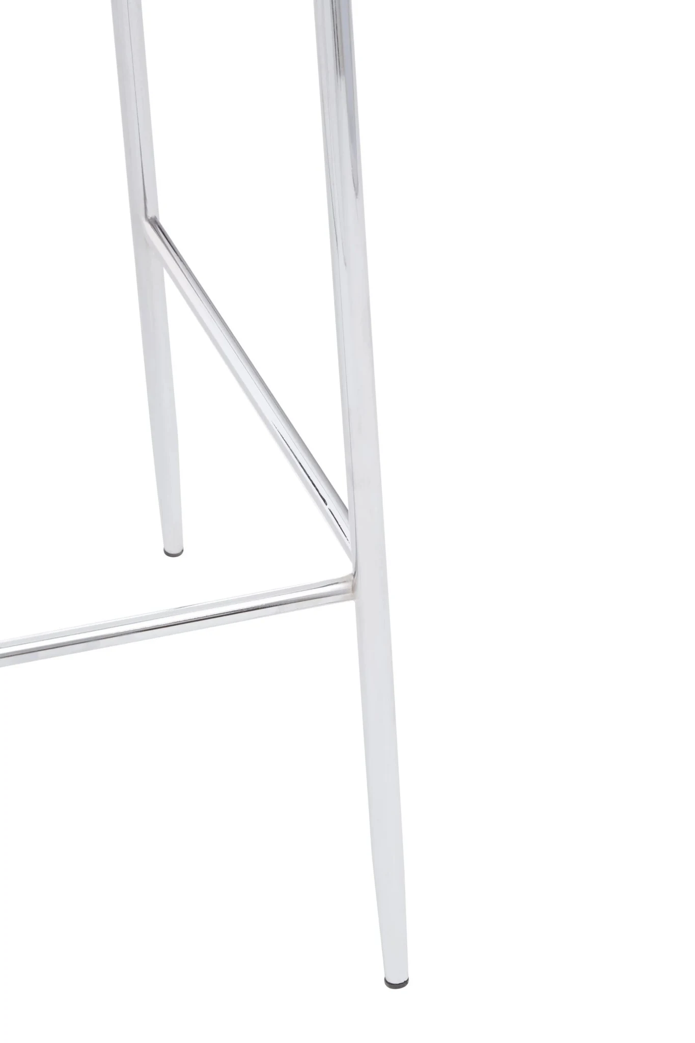 Tamzin Blue Velvet Chrome Finish Bar Chair - Seating, photo 5 of 6