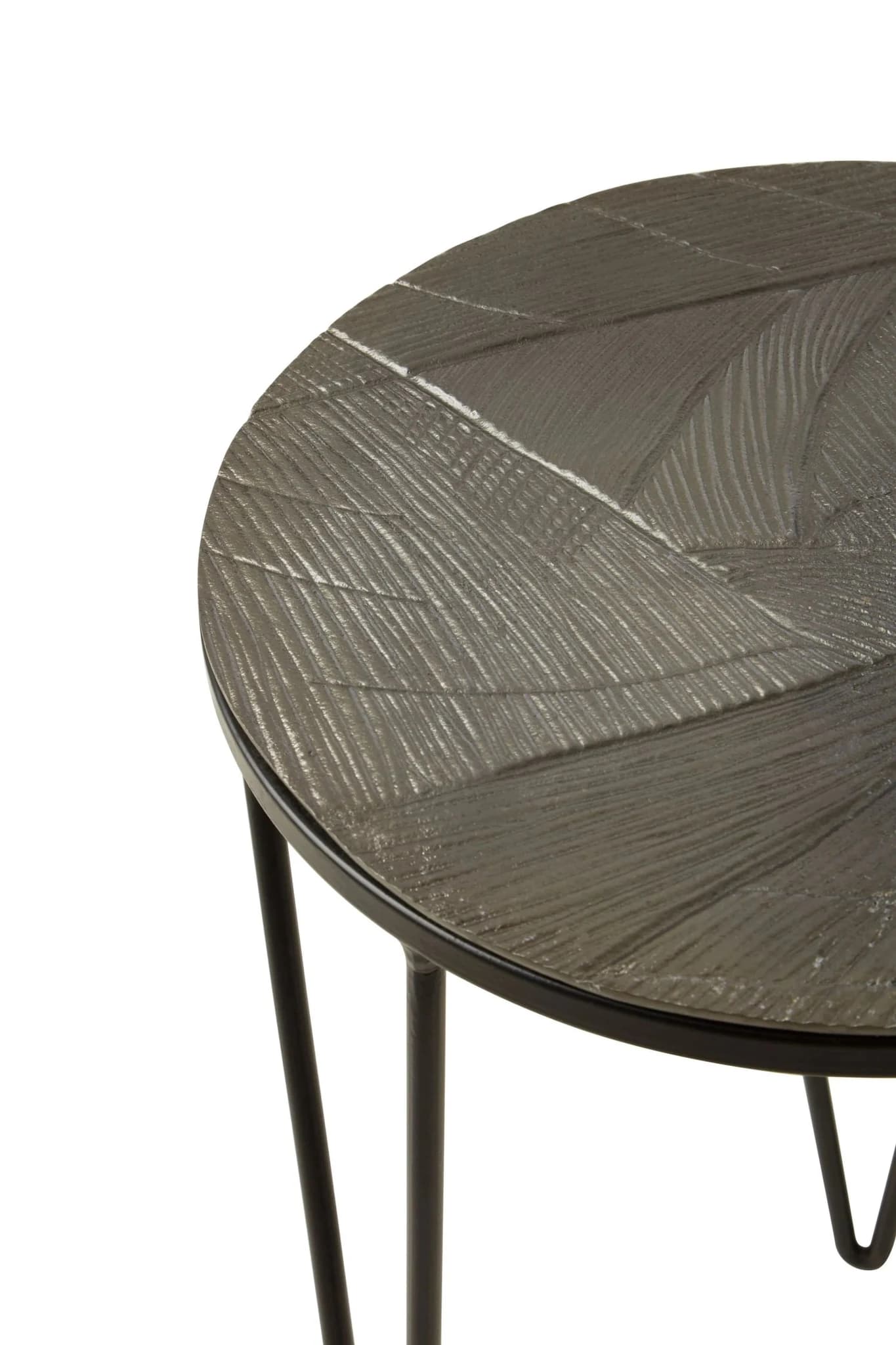 Mirano Copper Nickel and Gold Finish Set Of 3 Side Tables - Tables, photo 4 of 5