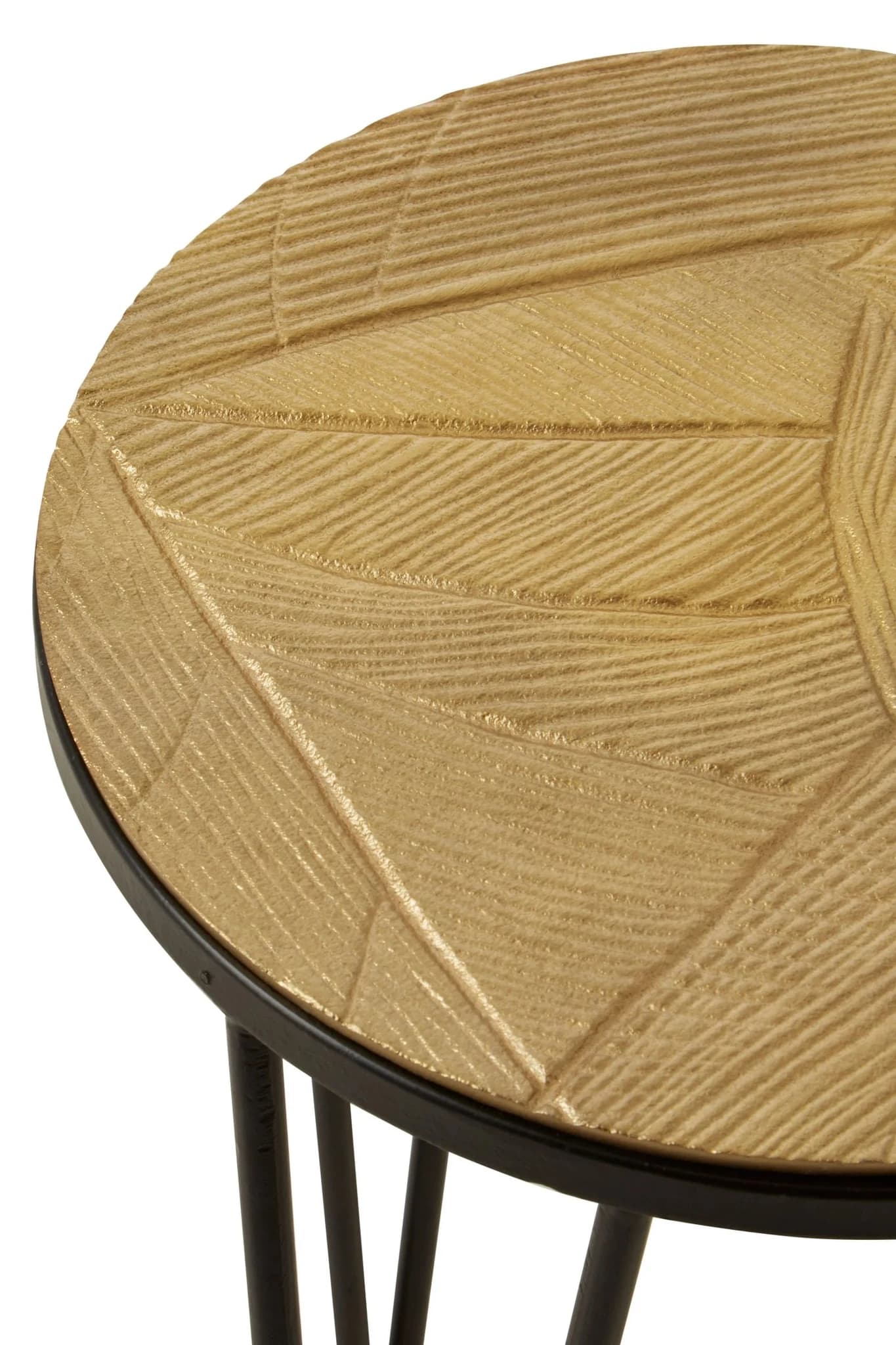Mirano Copper Nickel and Gold Finish Set Of 3 Side Tables - Tables, photo 3 of 5