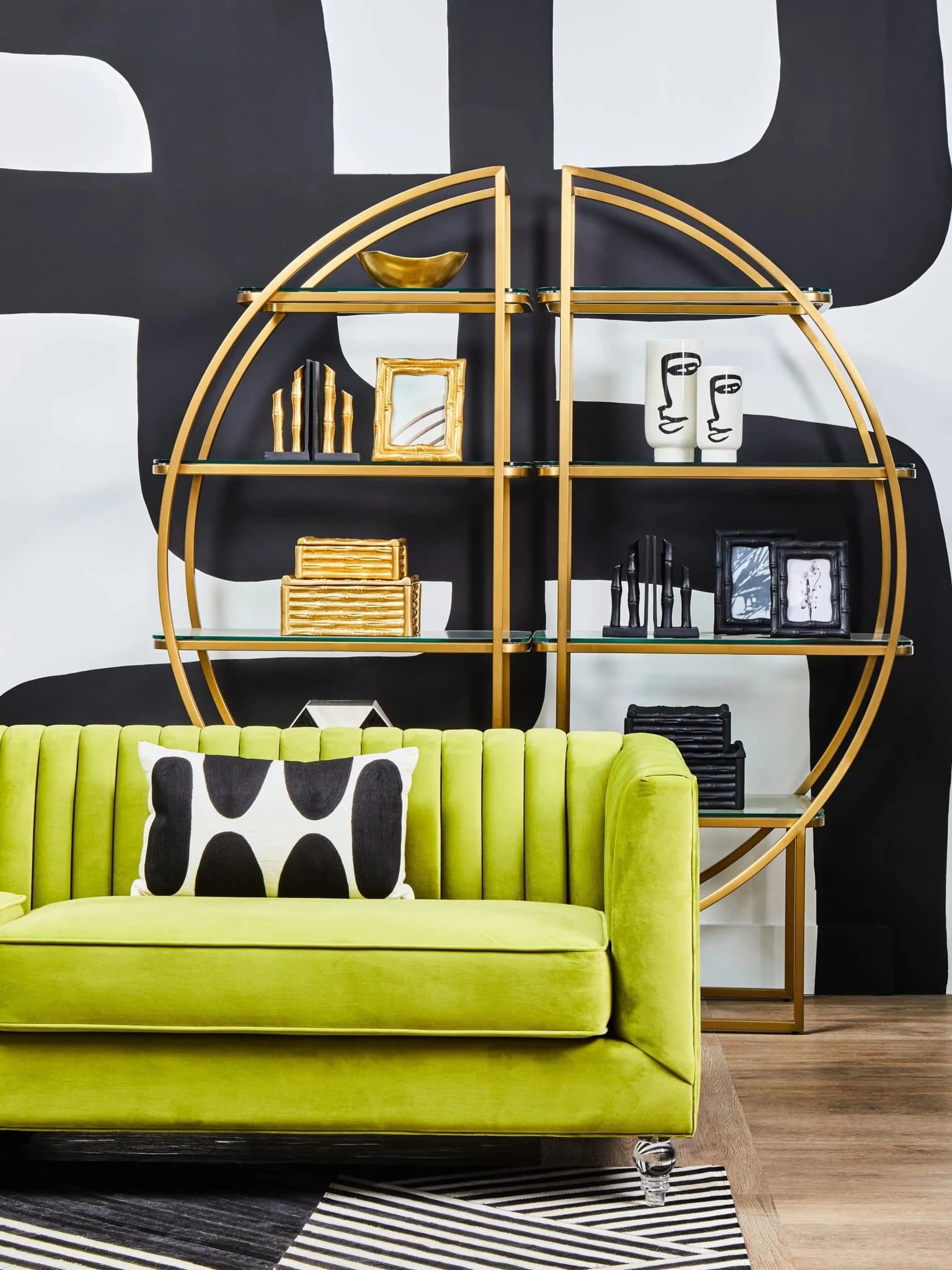 Brasa 3 Seat Green Velvet Sofa - Seating, photo 5 of 5