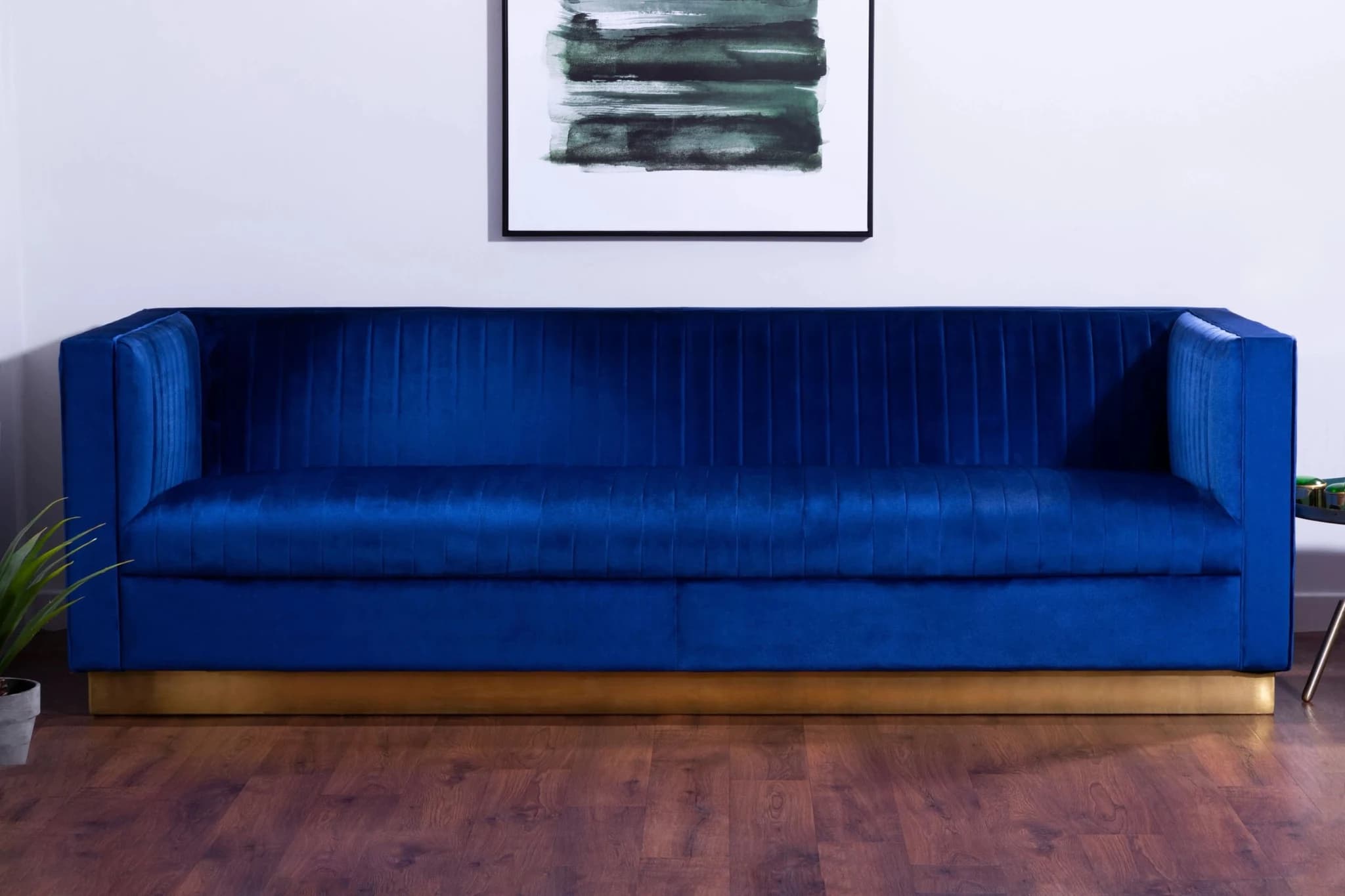Opal 3 Seat Deep Blue Sofa - Seating, photo 6 of 8