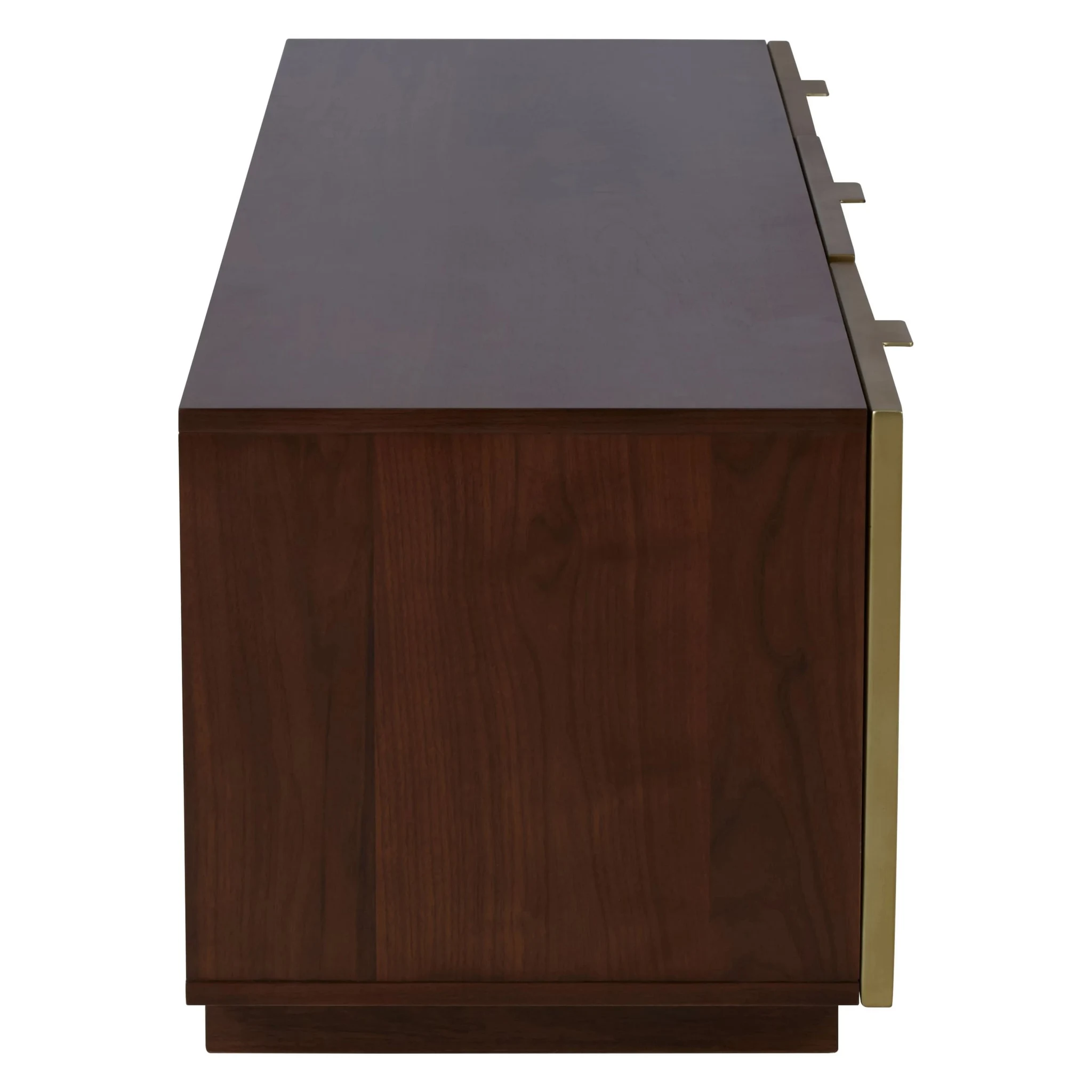 Kempton Grey Shagreen Effect and Walnut Veneer Media Unit - Bookcases & shelving, photo 7 of 8