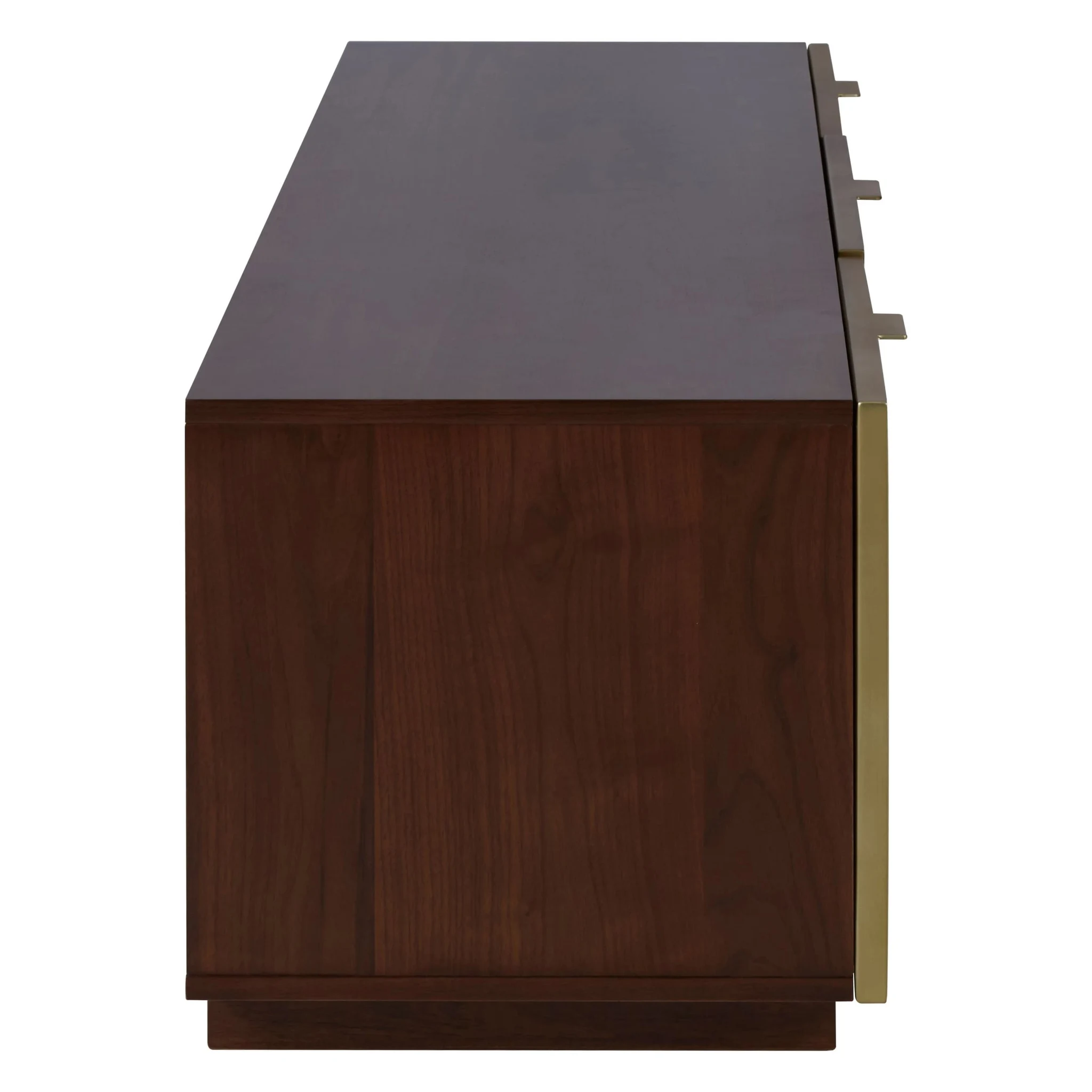 Kempton Grey Shagreen Effect and Walnut Veneer Media Unit - Bookcases & shelving, photo 5 of 8