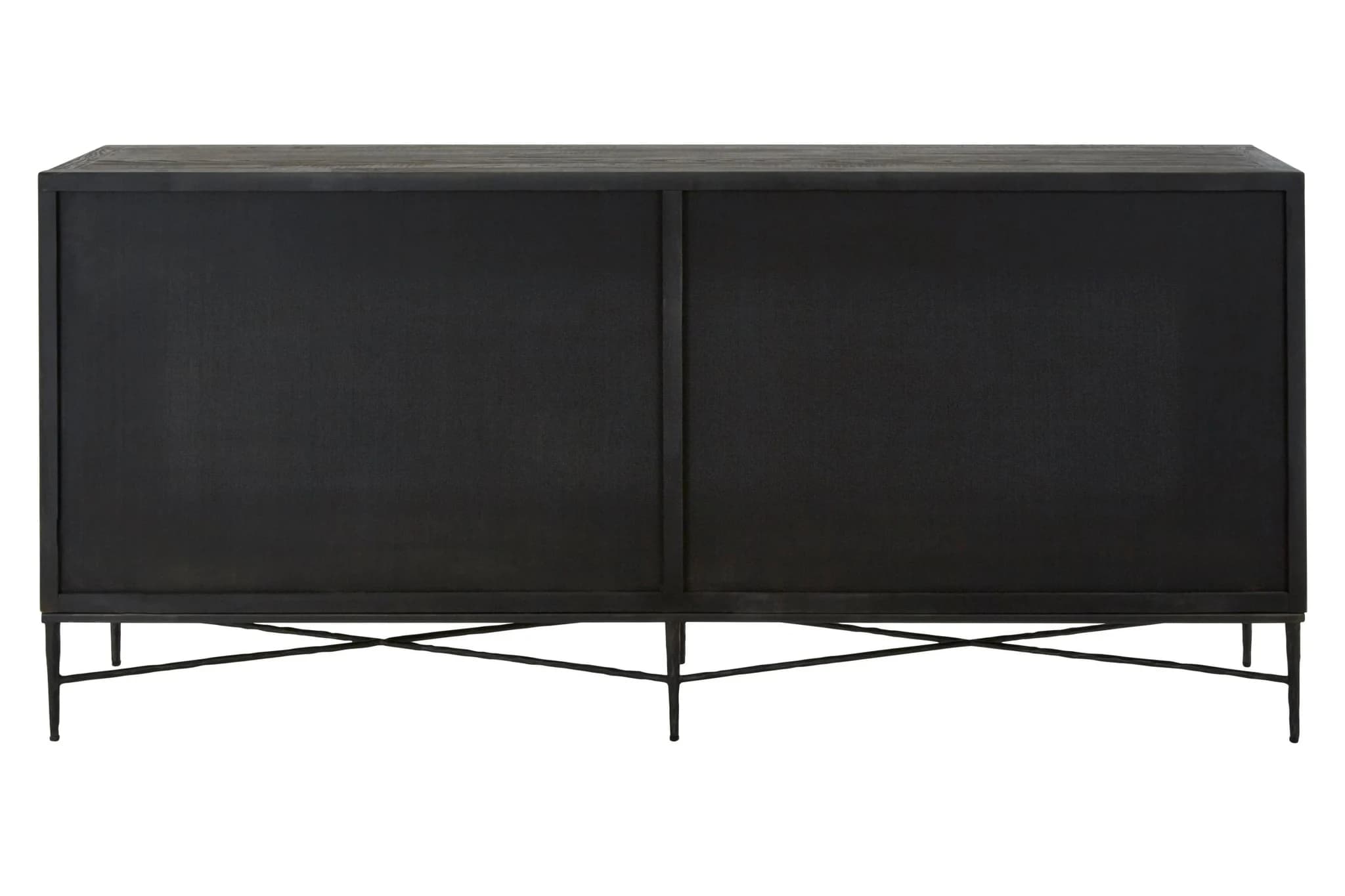 Milan Grey Wash Recycled Elm Wood 4 Door Sideboard - Bookcases & shelving, photo 3 of 8