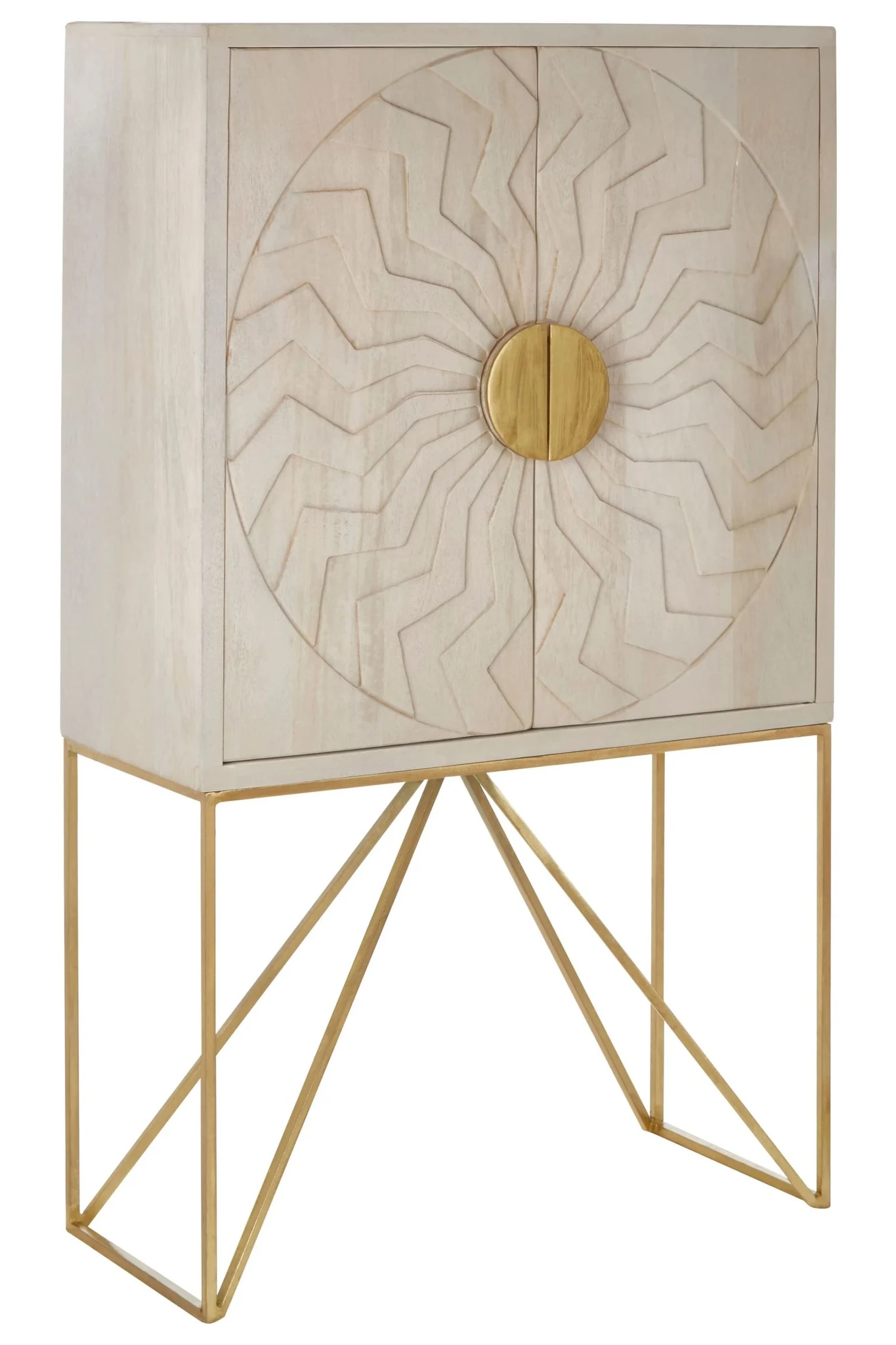 Sadras White Wash Mango Wood Cabinet - Bookcases & shelving, photo 4 of 8