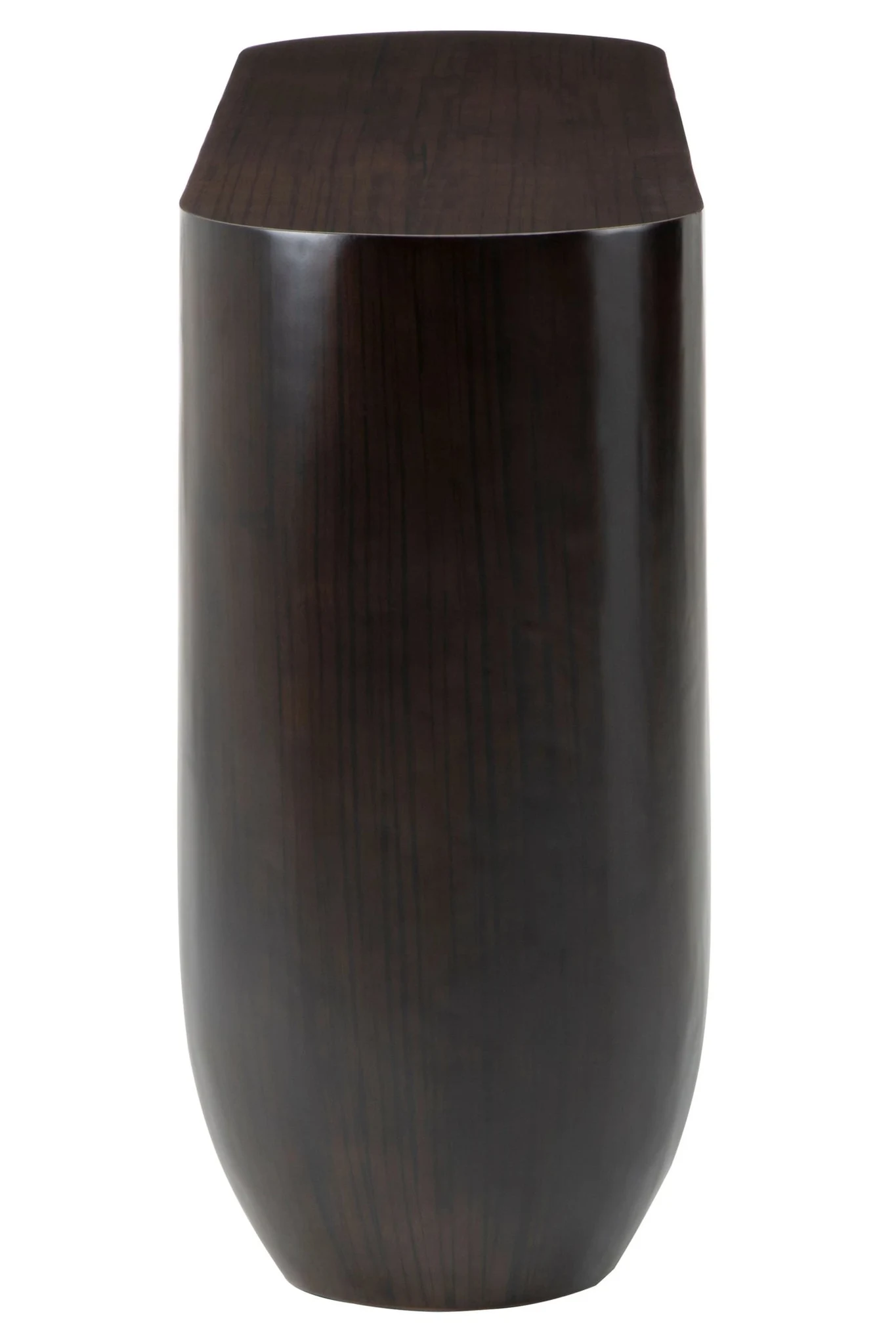 Gabelle Oval Ebony Bamboo Console Table - Tables, photo 3 of 8
