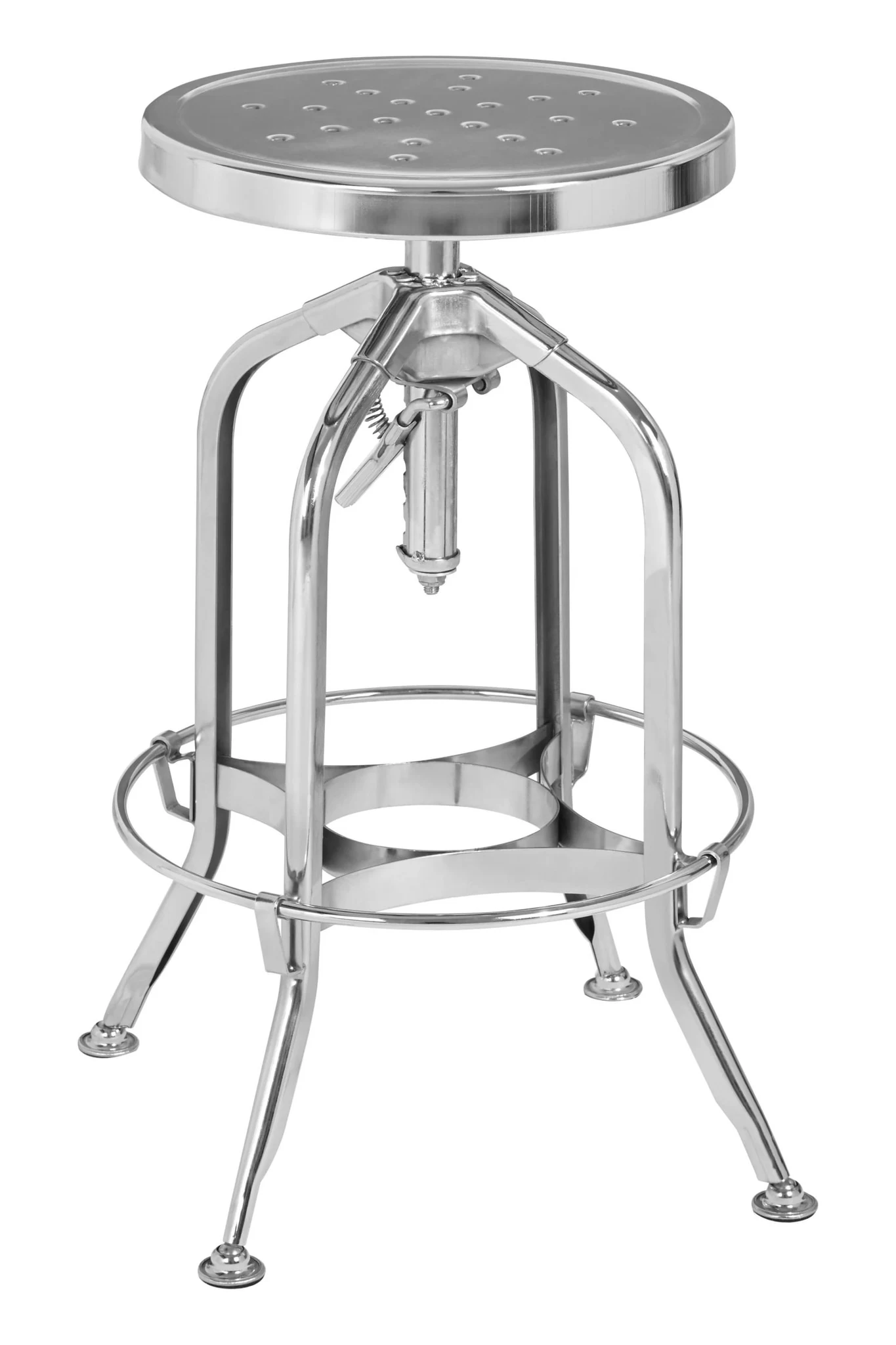 Gator Chrome Finish Adjustable Bar Stool - Seating, photo 2 of 5