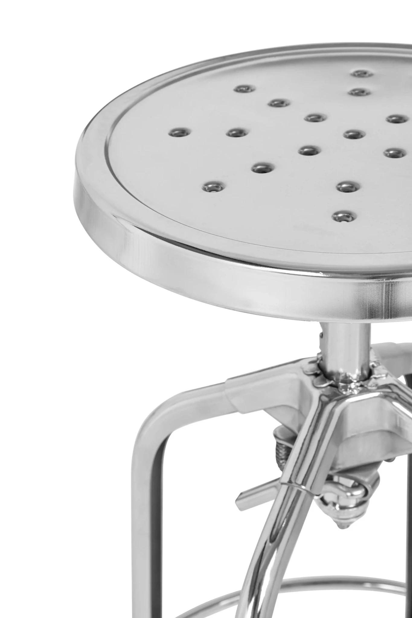 Gator Chrome Finish Adjustable Bar Stool - Seating, photo 5 of 5