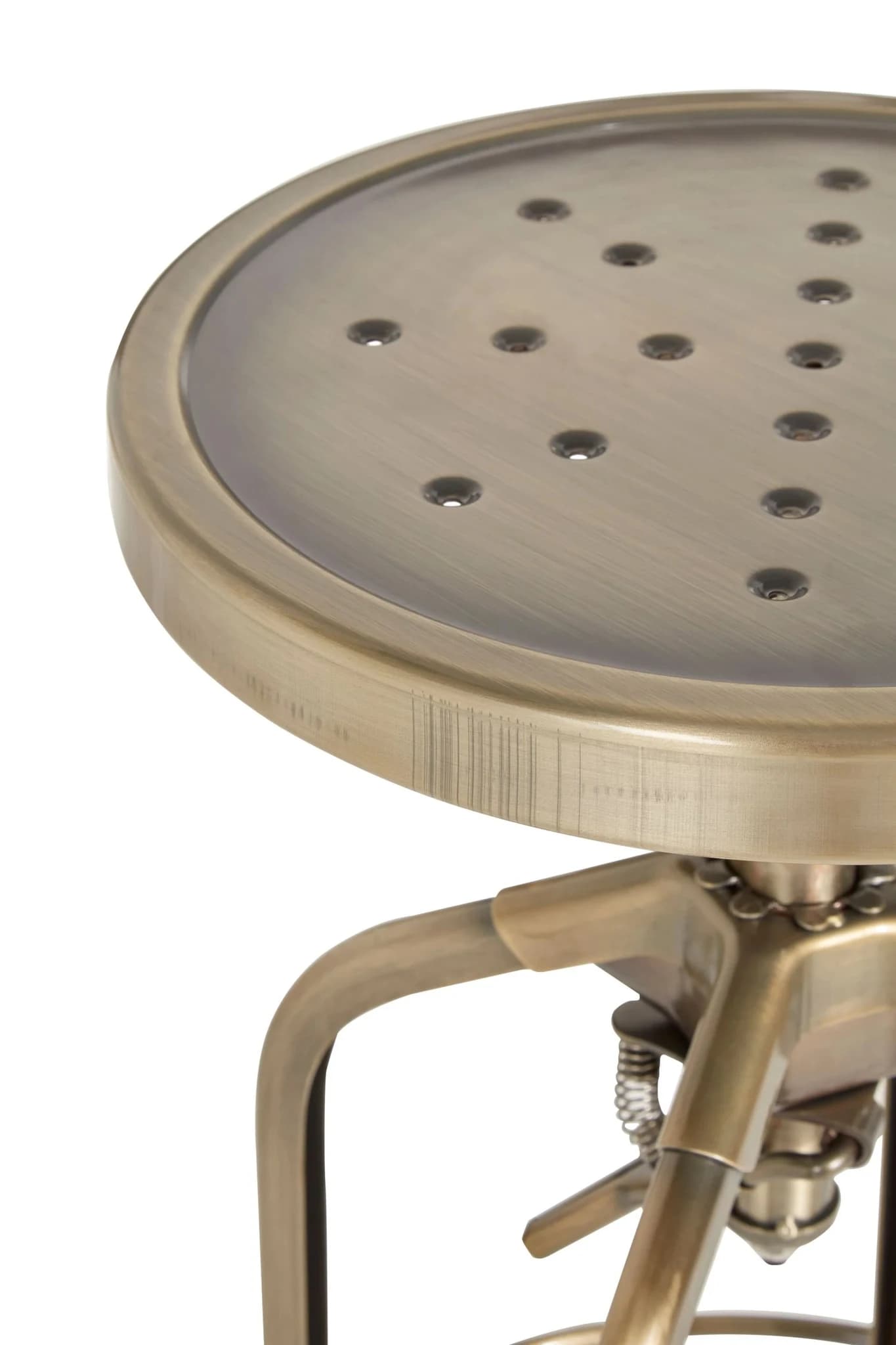 Gator Brass Finish Adjustable Bar Stool - Seating, photo 5 of 5