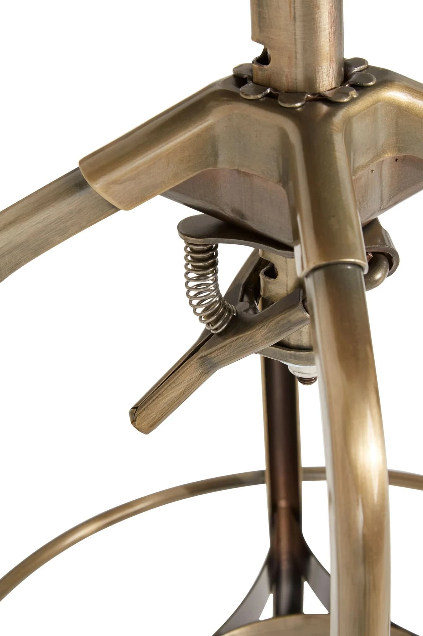Gator Brass Finish Adjustable Bar Stool - Seating, photo 4 of 5