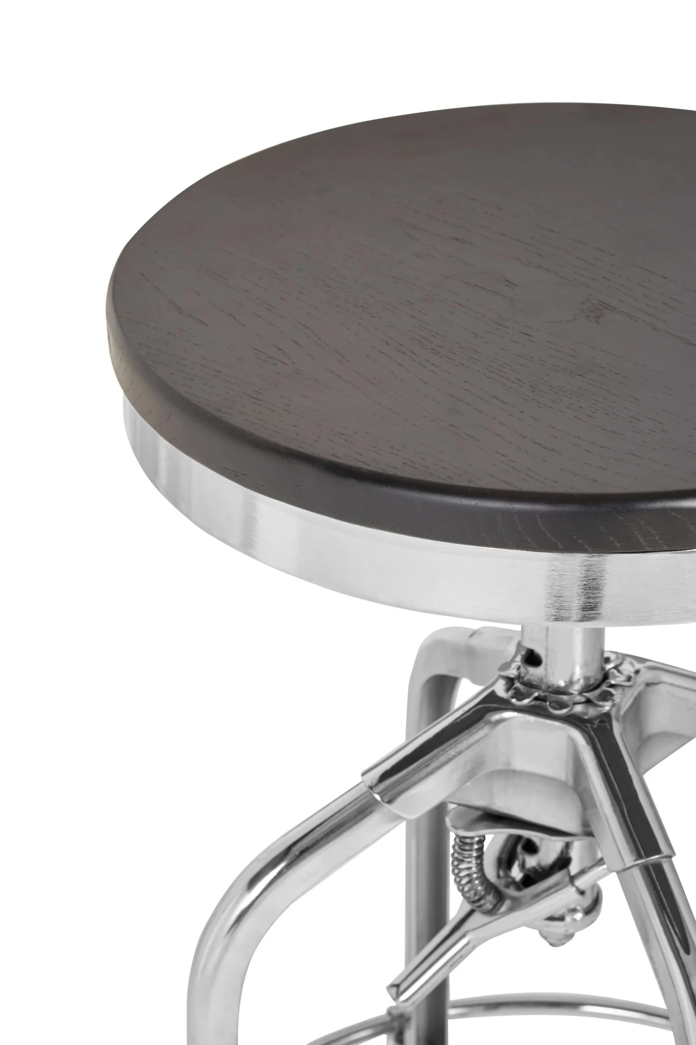 Gator Chrome and Ash Wood Adjustable Bar Stool - Seating, photo 6 of 6