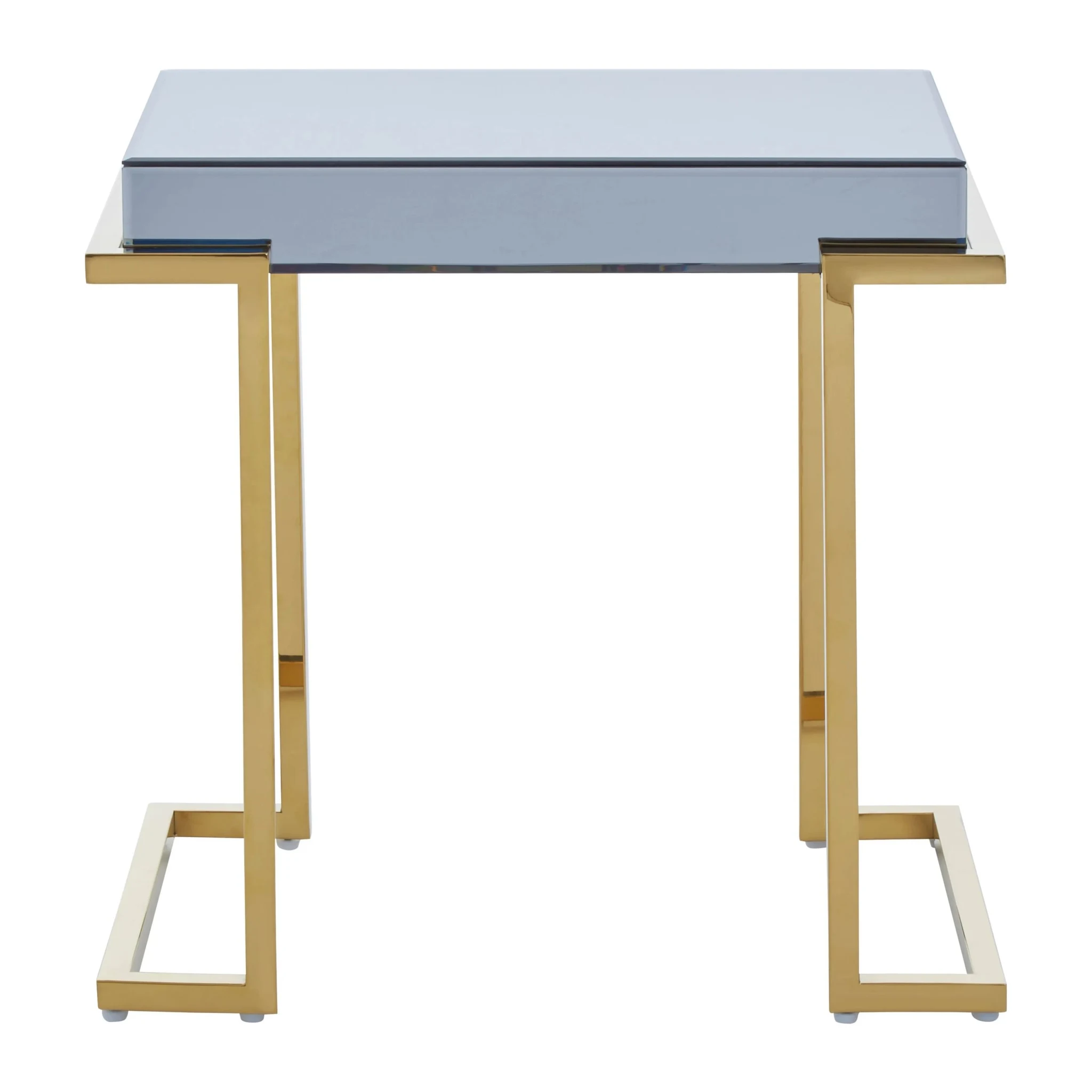 Kaso Grey Mirrored Side Table - Tables, photo 2 of 4