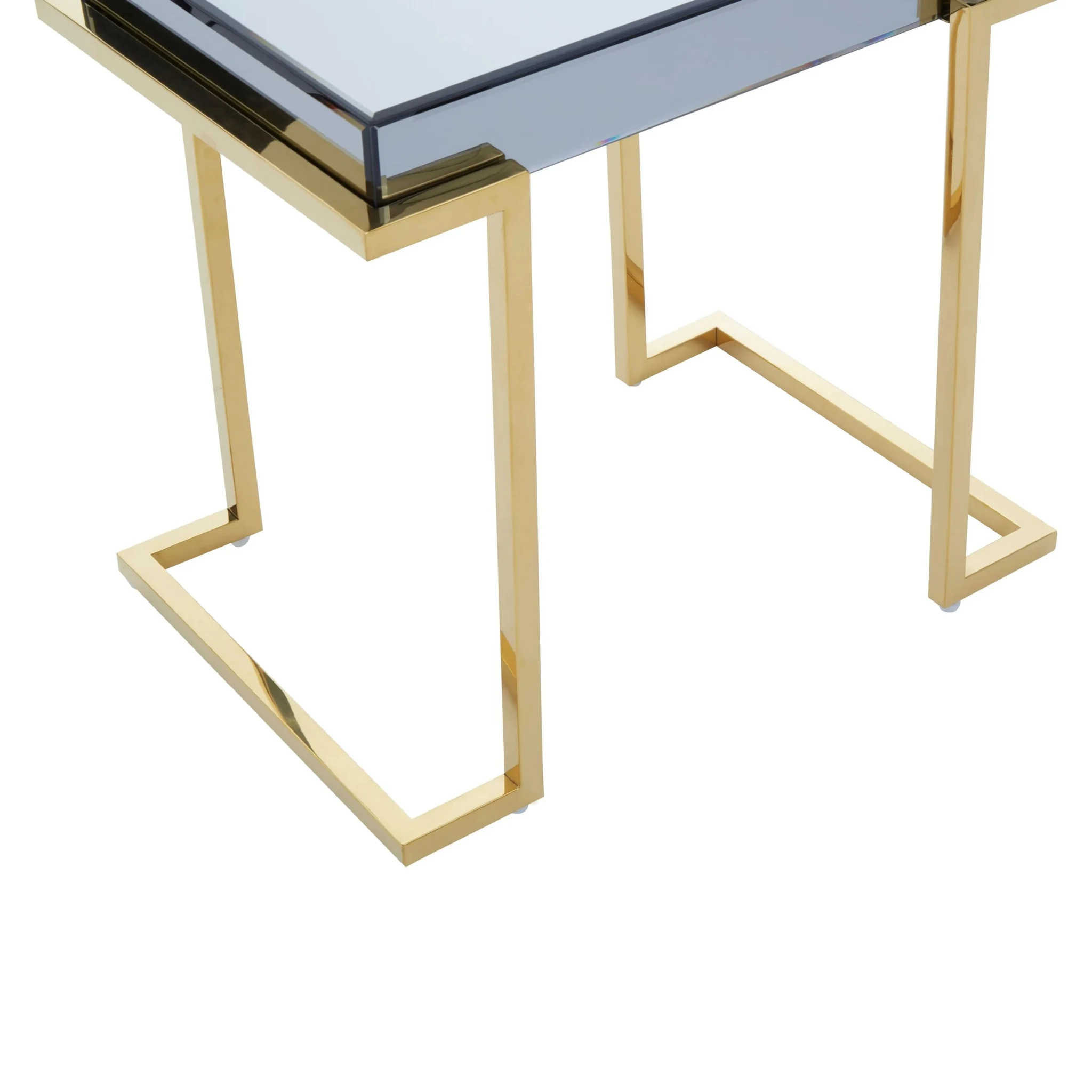 Kaso Grey Mirrored Side Table - Tables, photo 3 of 4