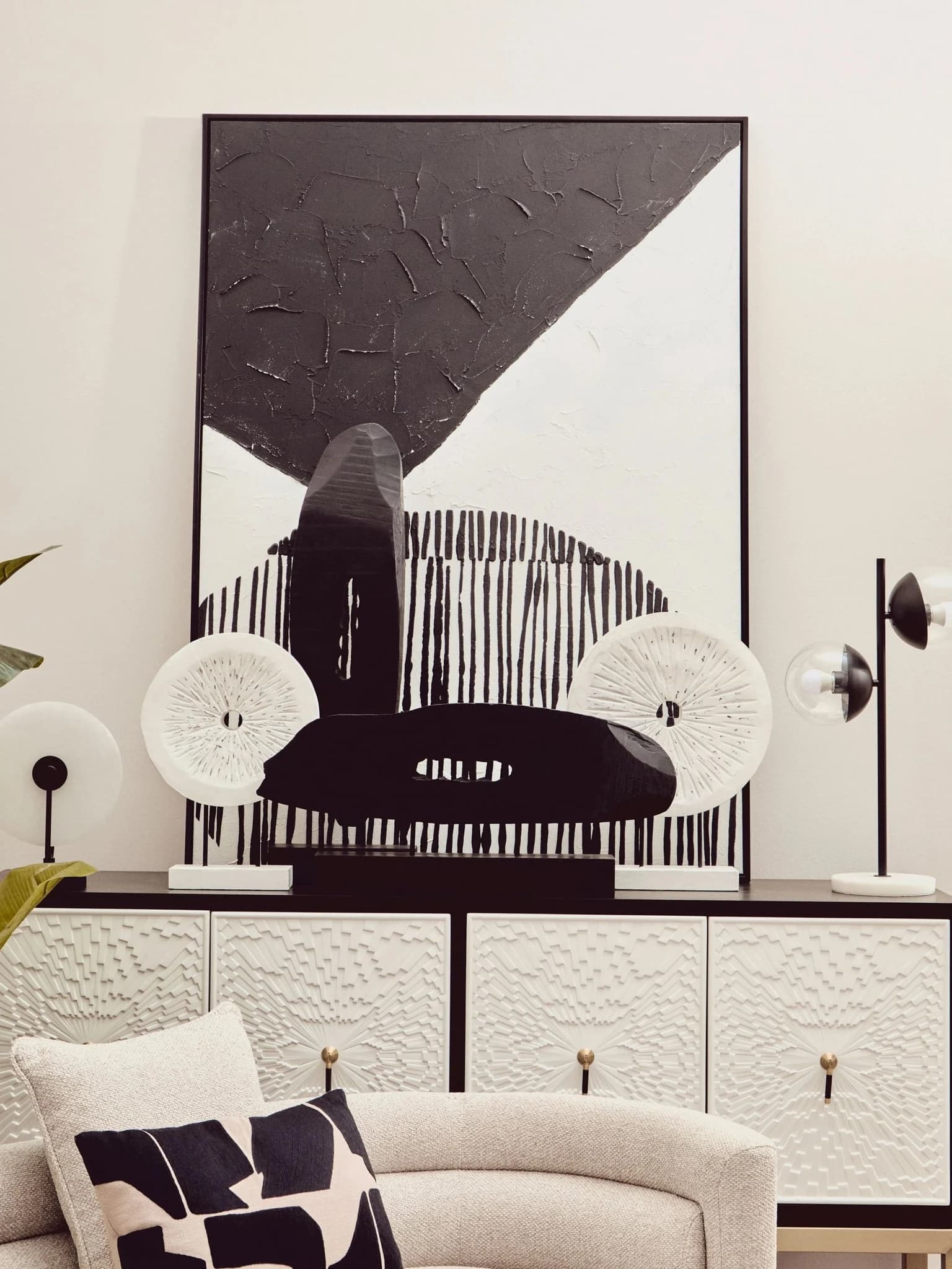 Dumas Black and White Four Door Sideboard - Bookcases & shelving, photo 5 of 8