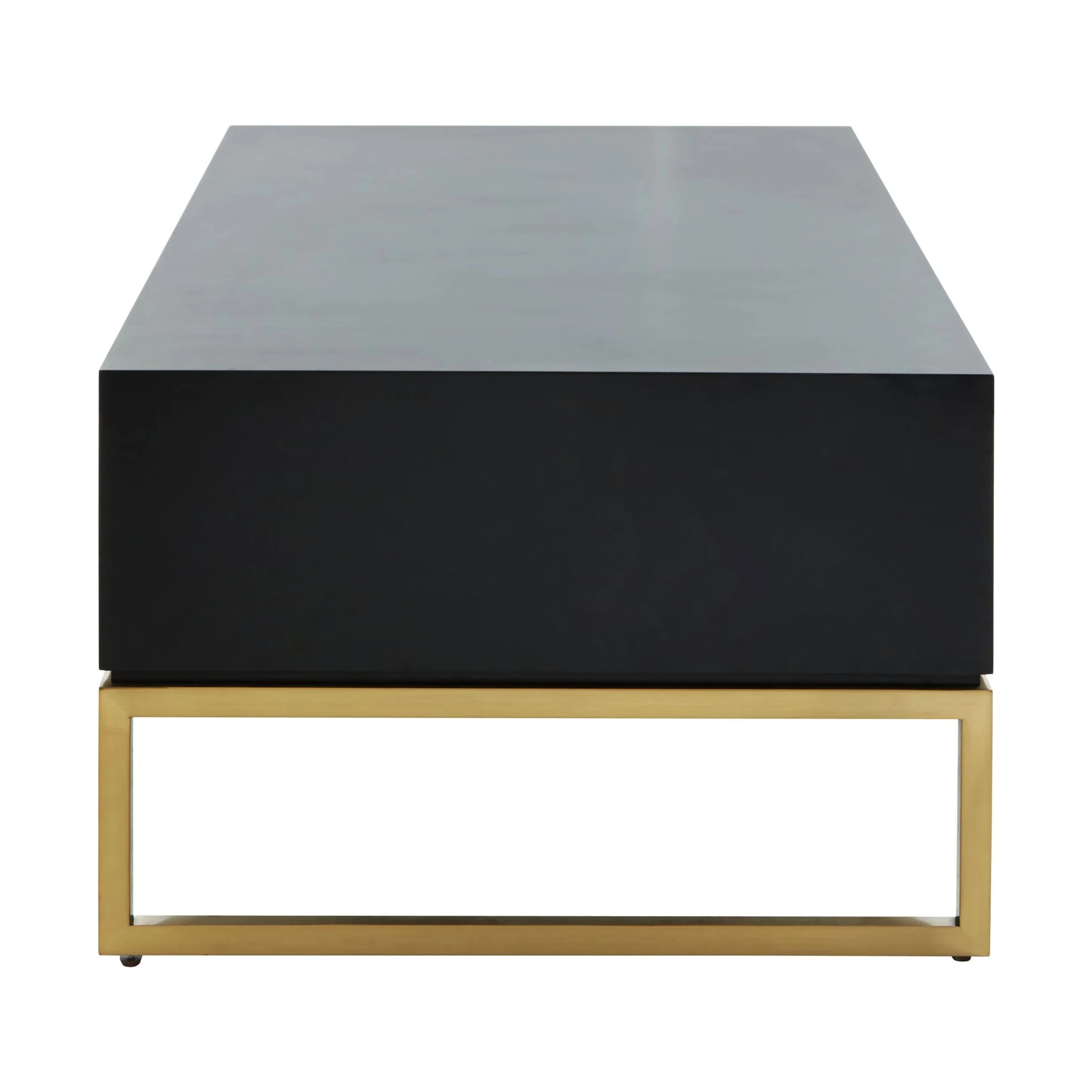 Dumas Black and White Four Drawer Coffee Table - Tables, photo 2 of 7