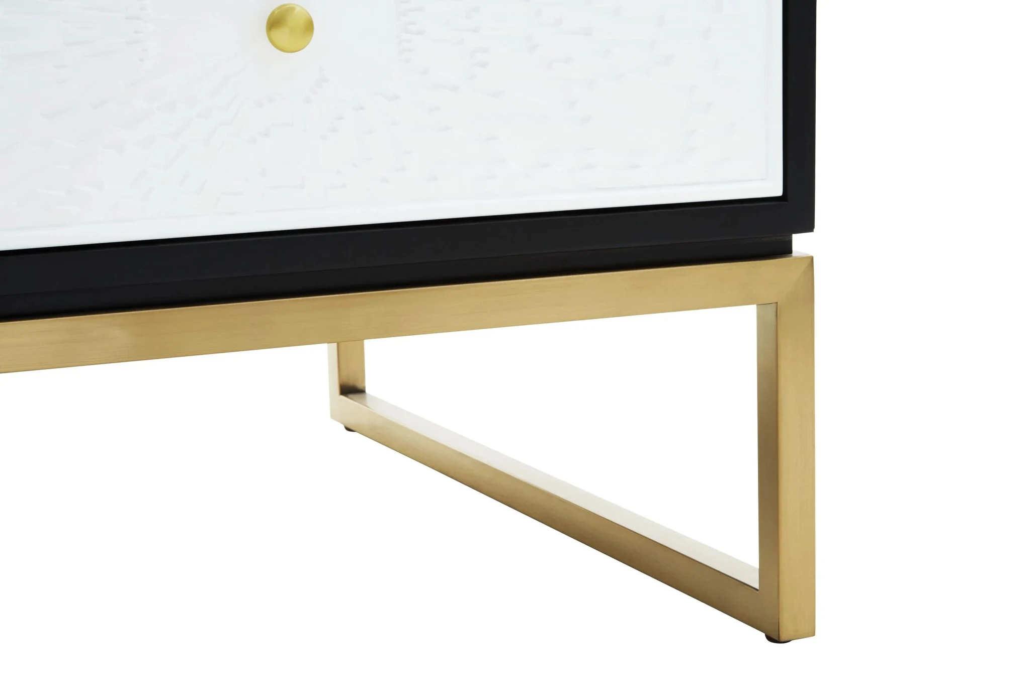 Dumas Black and White Four Drawer Coffee Table - Tables, photo 5 of 7
