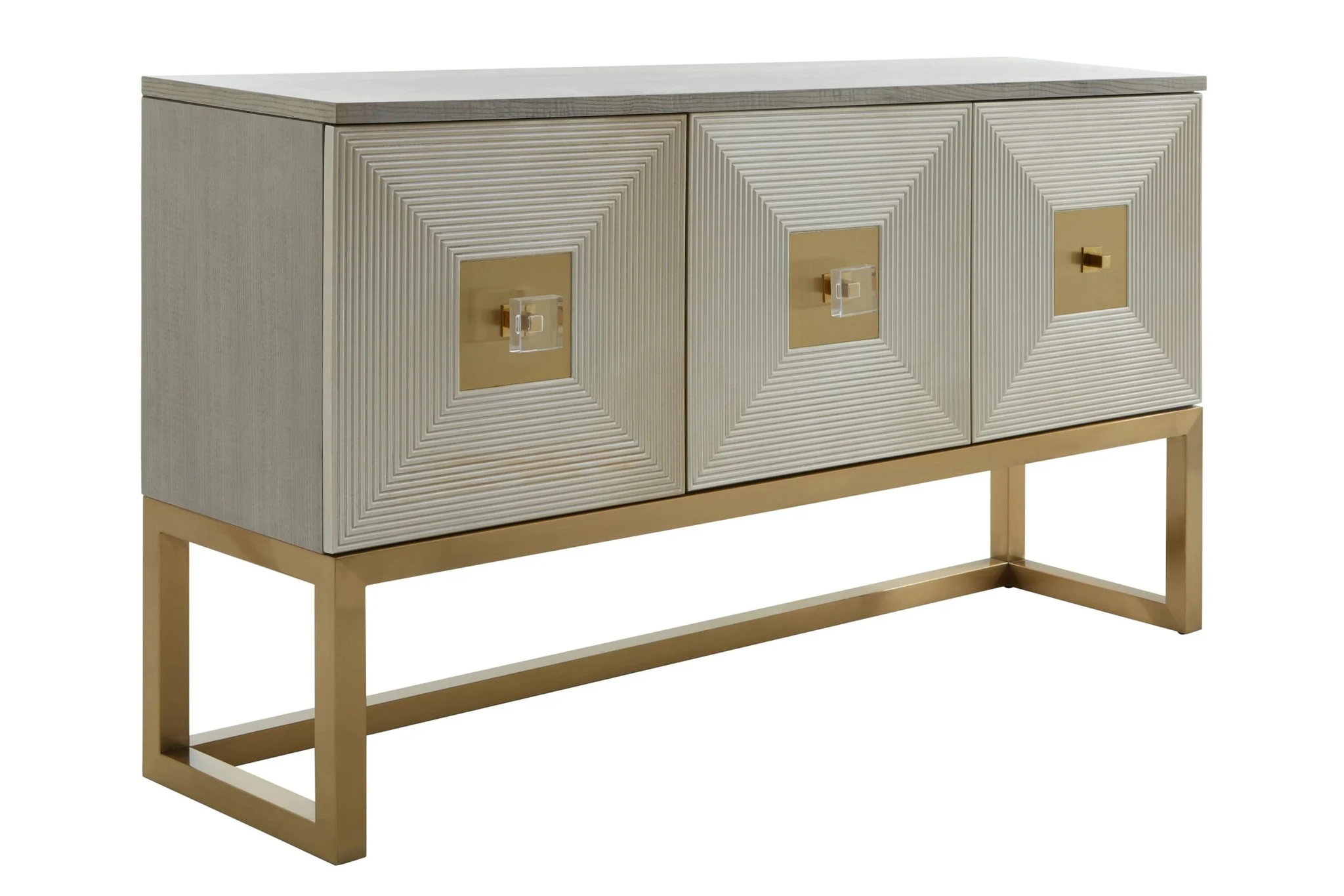 Duvali Grey and Champagne Finish Sideboard - Bookcases & shelving, photo 7 of 8