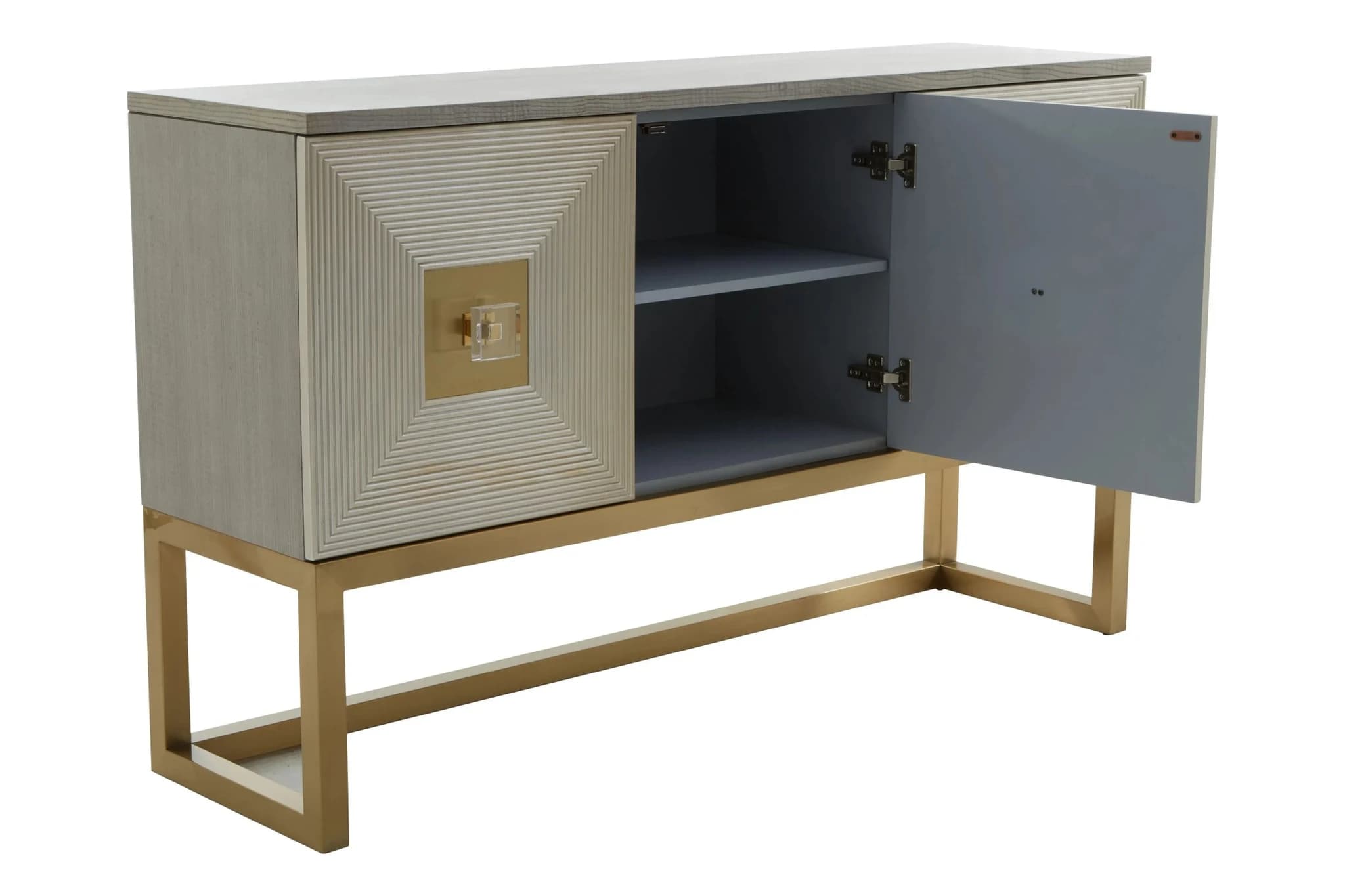 Duvali Grey and Champagne Finish Sideboard - Bookcases & shelving, photo 6 of 8