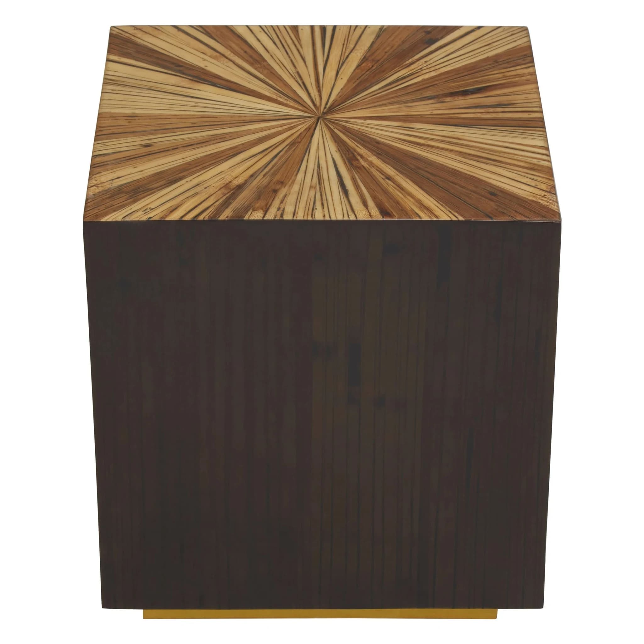 Gabelle Ebony Bamboo Square Side Table - Tables, photo 3 of 7