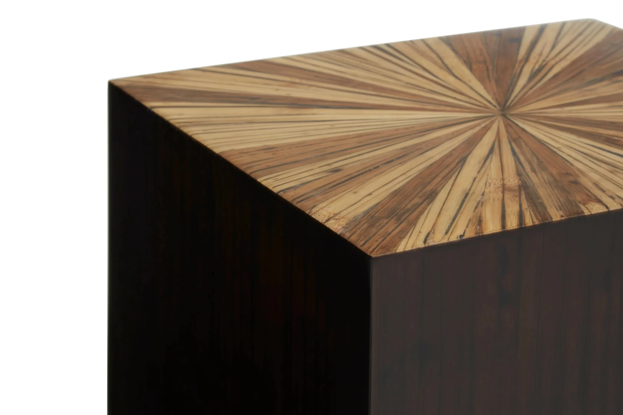 Gabelle Ebony Bamboo Square Side Table - Tables, photo 7 of 7