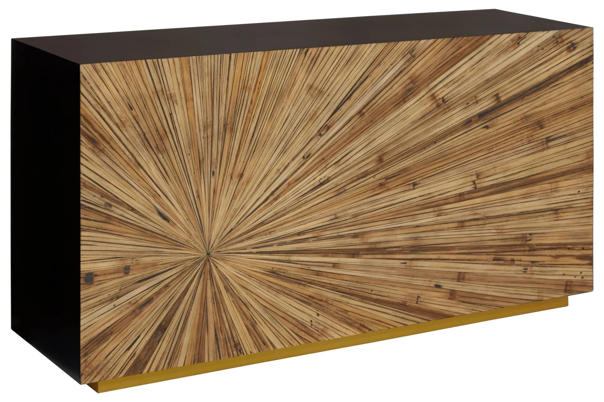 Gabelle Ebony and Natural Bamboo Console Table - Tables, photo 3 of 7
