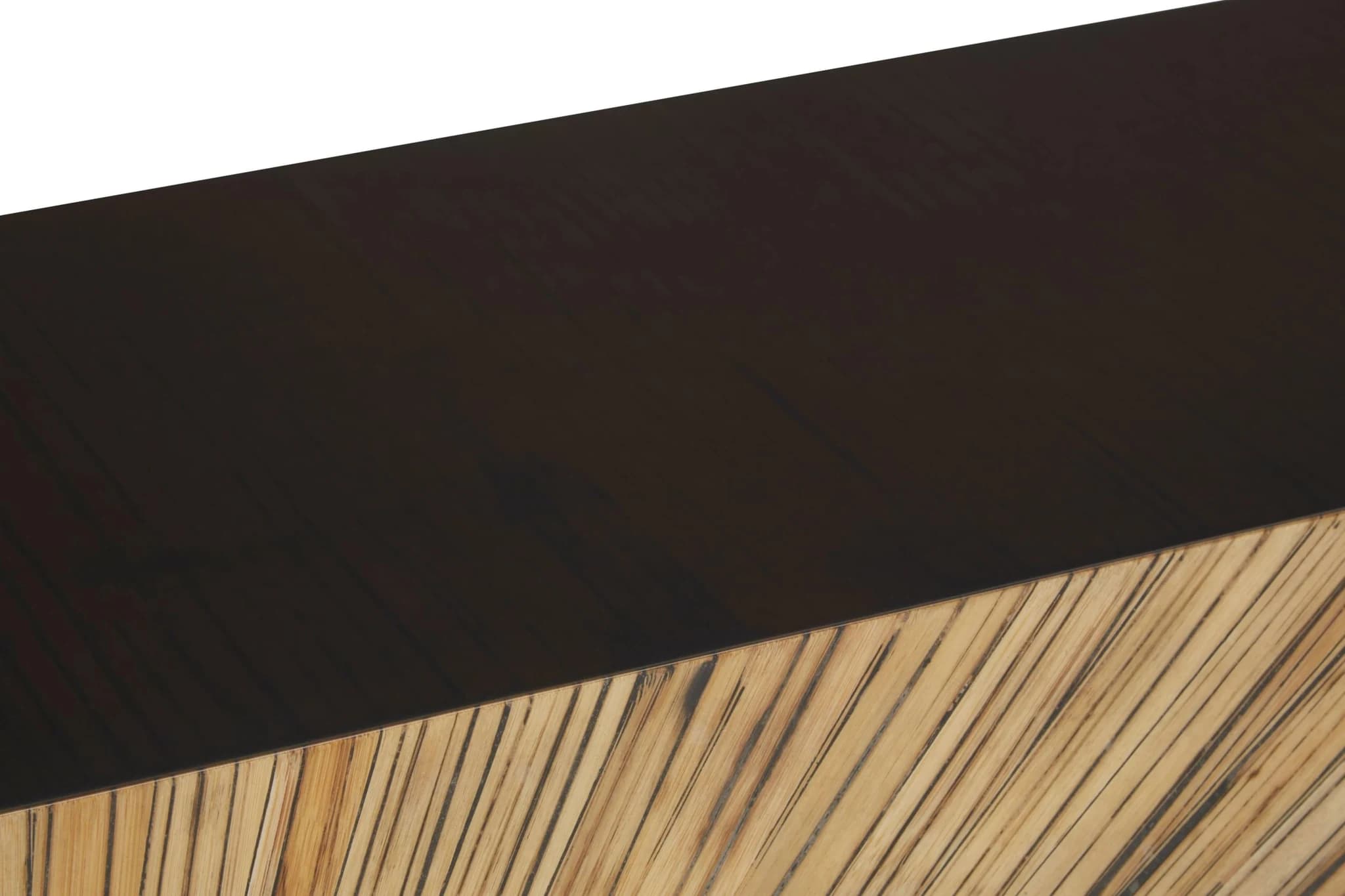 Gabelle Ebony and Natural Bamboo Console Table - Tables, photo 6 of 7