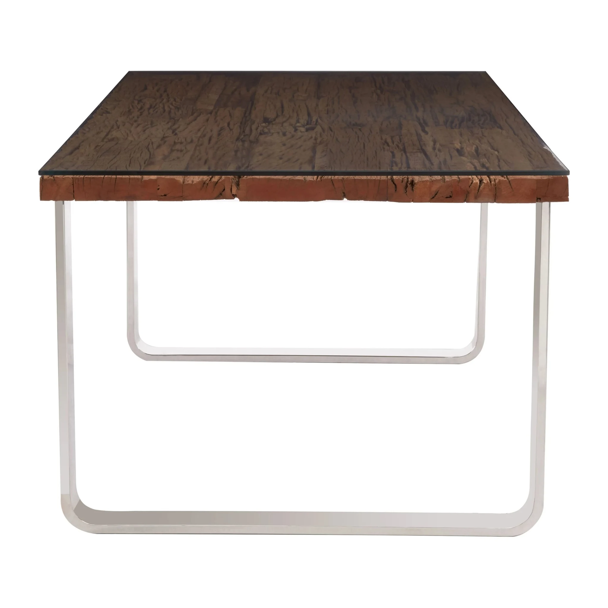 Kerala Recycled Natural Wood Dining Table with Curved Legs - Tables, photo 4 of 8