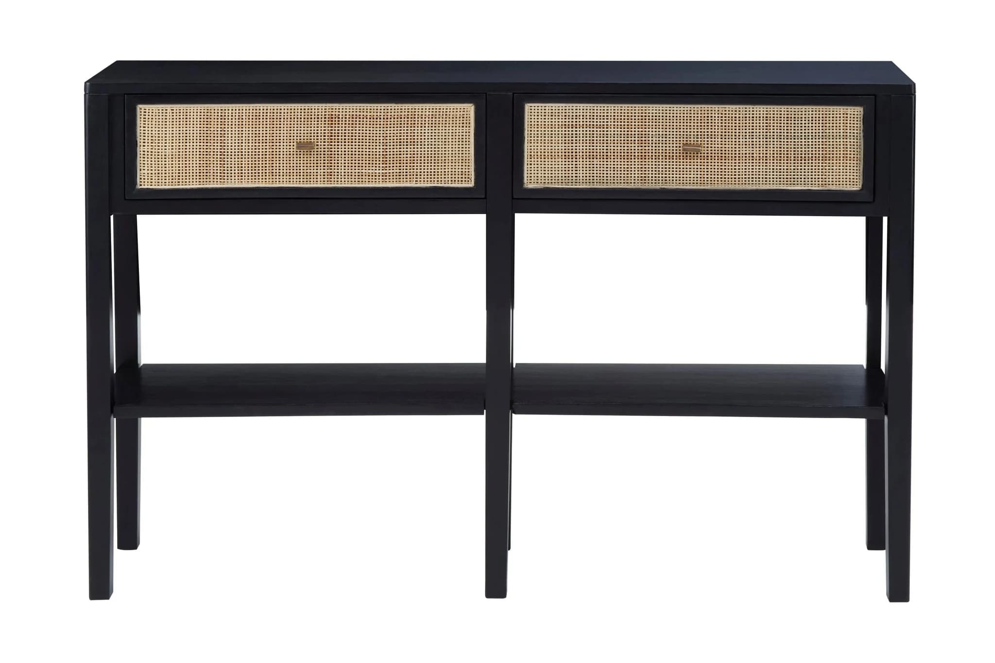 Corso Black Console Table with Rattan Drawers - Tables, photo 6 of 8
