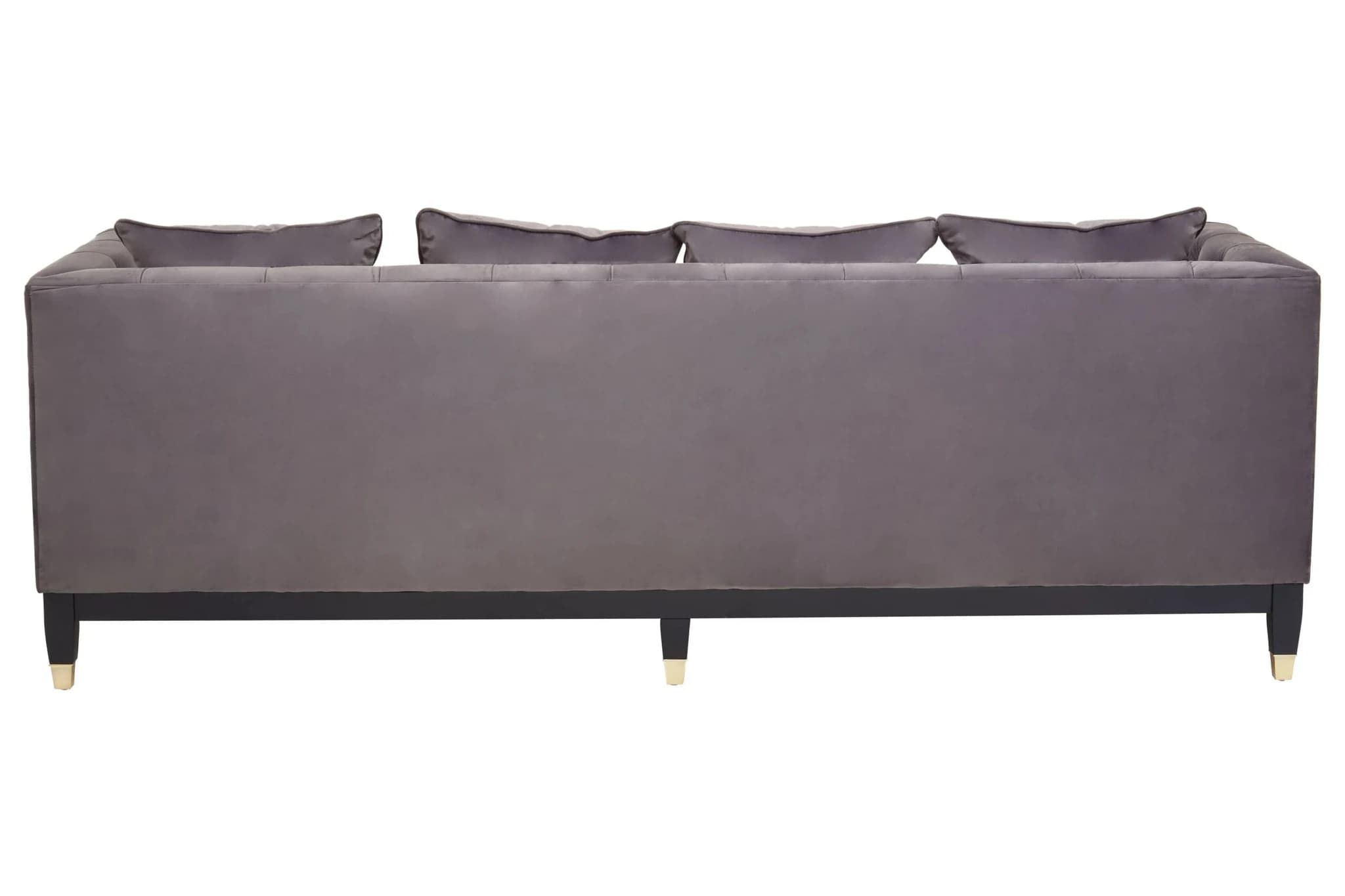 Sefira Grey Fabric Modern Chesterfield 3 Seat Sofa - Seating, photo 5 of 8