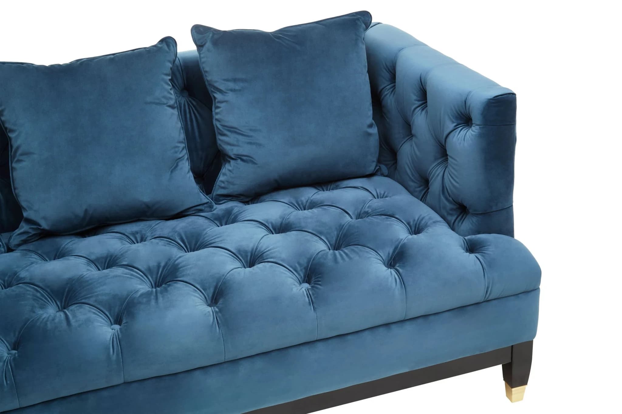 Sefira Navy Fabric 3 Seat Modern Chesterfield Sofa - Seating, photo 6 of 8