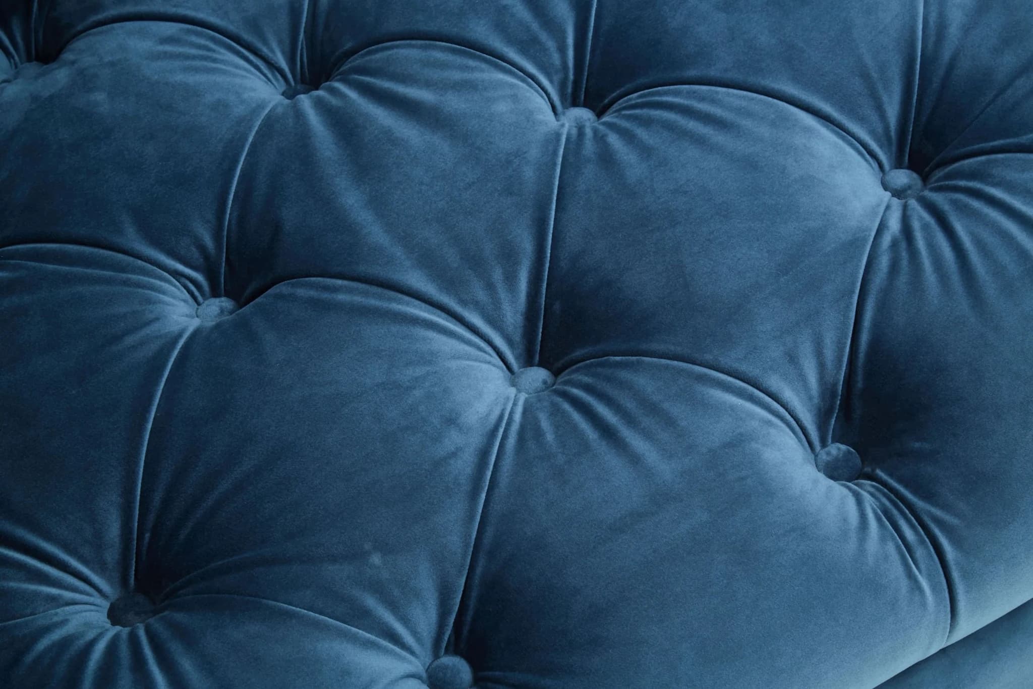 Sefira Navy Fabric 3 Seat Modern Chesterfield Sofa - Seating, photo 5 of 8