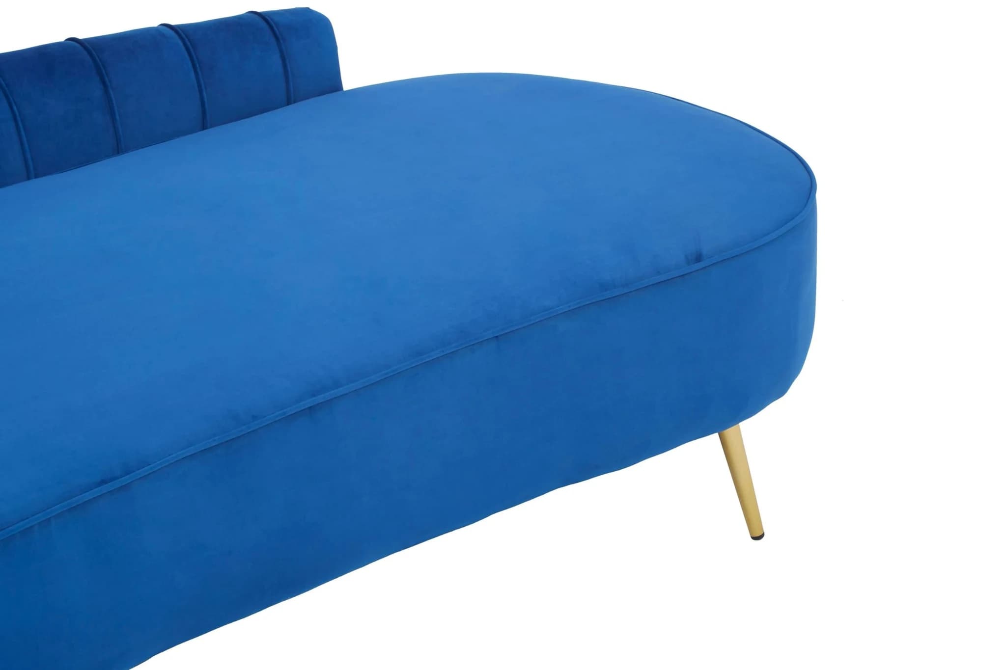 Felizia Midnight Blue Velvet Left Arm Chaise Longue - Seating, photo 5 of 8