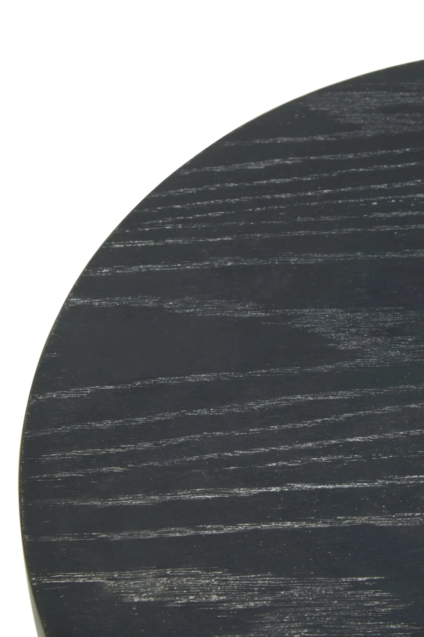 Lena Oak Veneer Round Side Table with Brushed Gold Legs - Tables, photo 8 of 8
