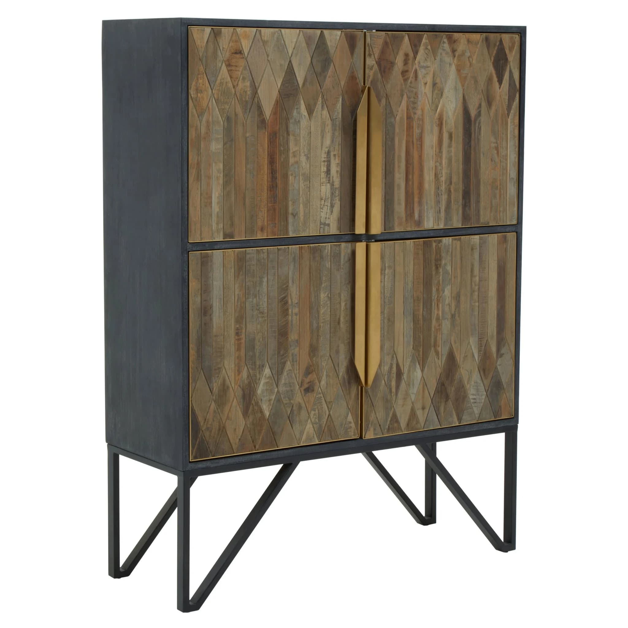 Zarina Textured Recycled Wood Cabinet - Bookcases & shelving, photo 8 of 8