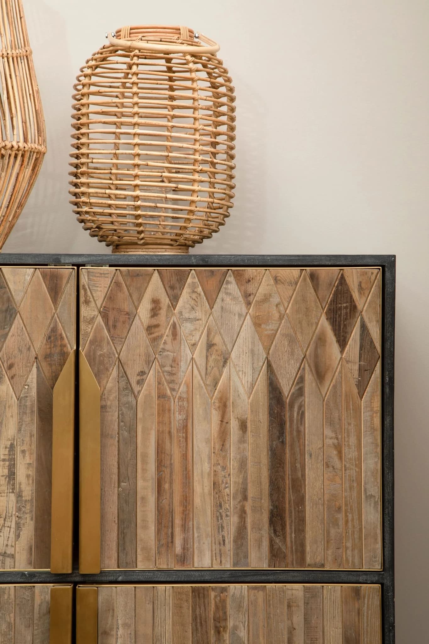 Zarina Textured Recycled Wood Cabinet - Bookcases & shelving, photo 4 of 8