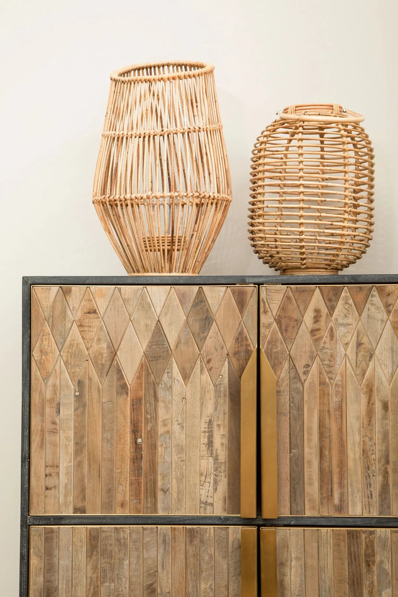 Zarina Textured Recycled Wood Cabinet - Bookcases & shelving, photo 3 of 8