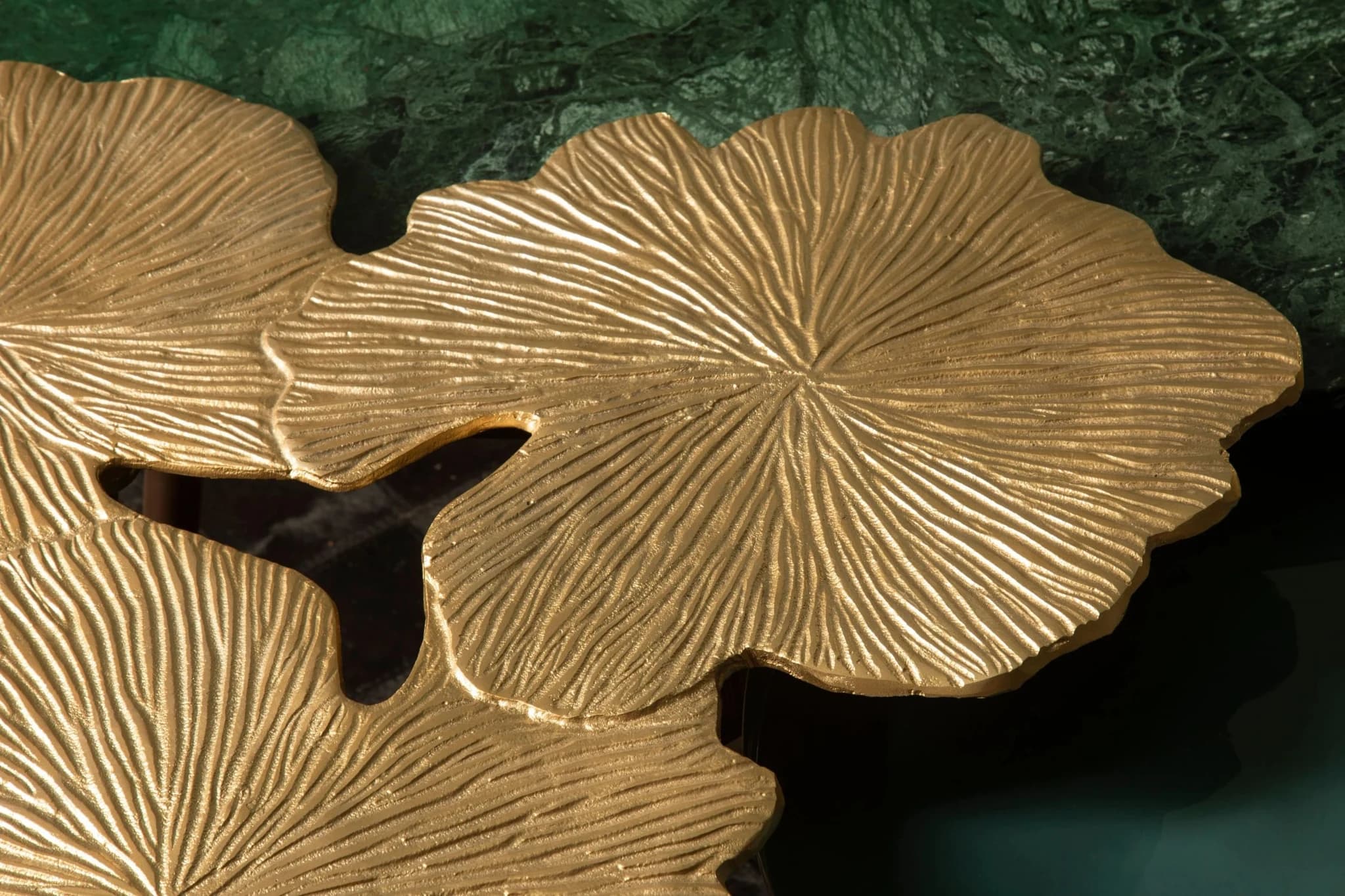 Prato Gingko Gold Top Large Side Table - Tables, photo 4 of 8