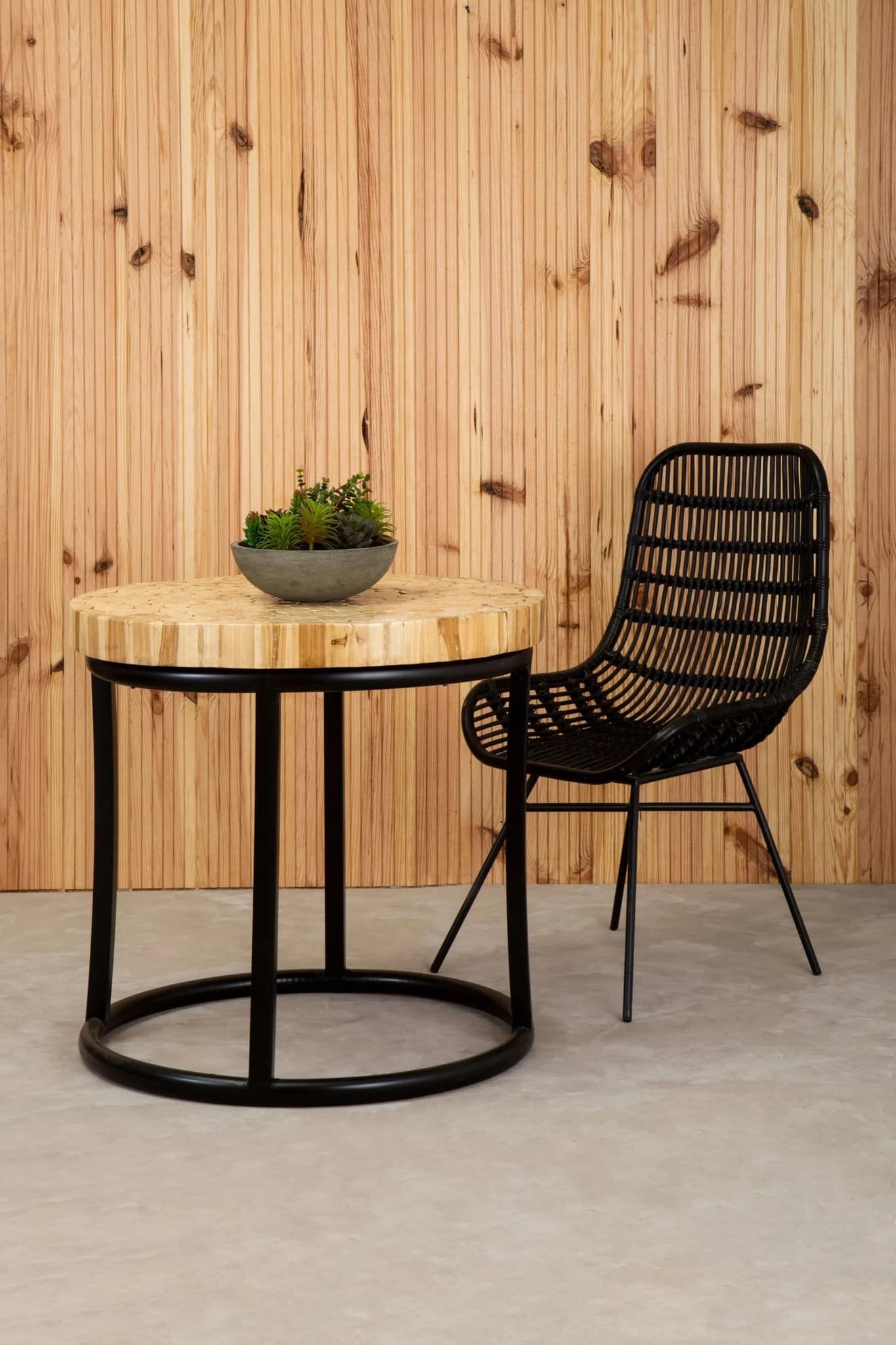 Malang Round Mosaic Teak Wood Coffee Table - Tables, photo 7 of 8