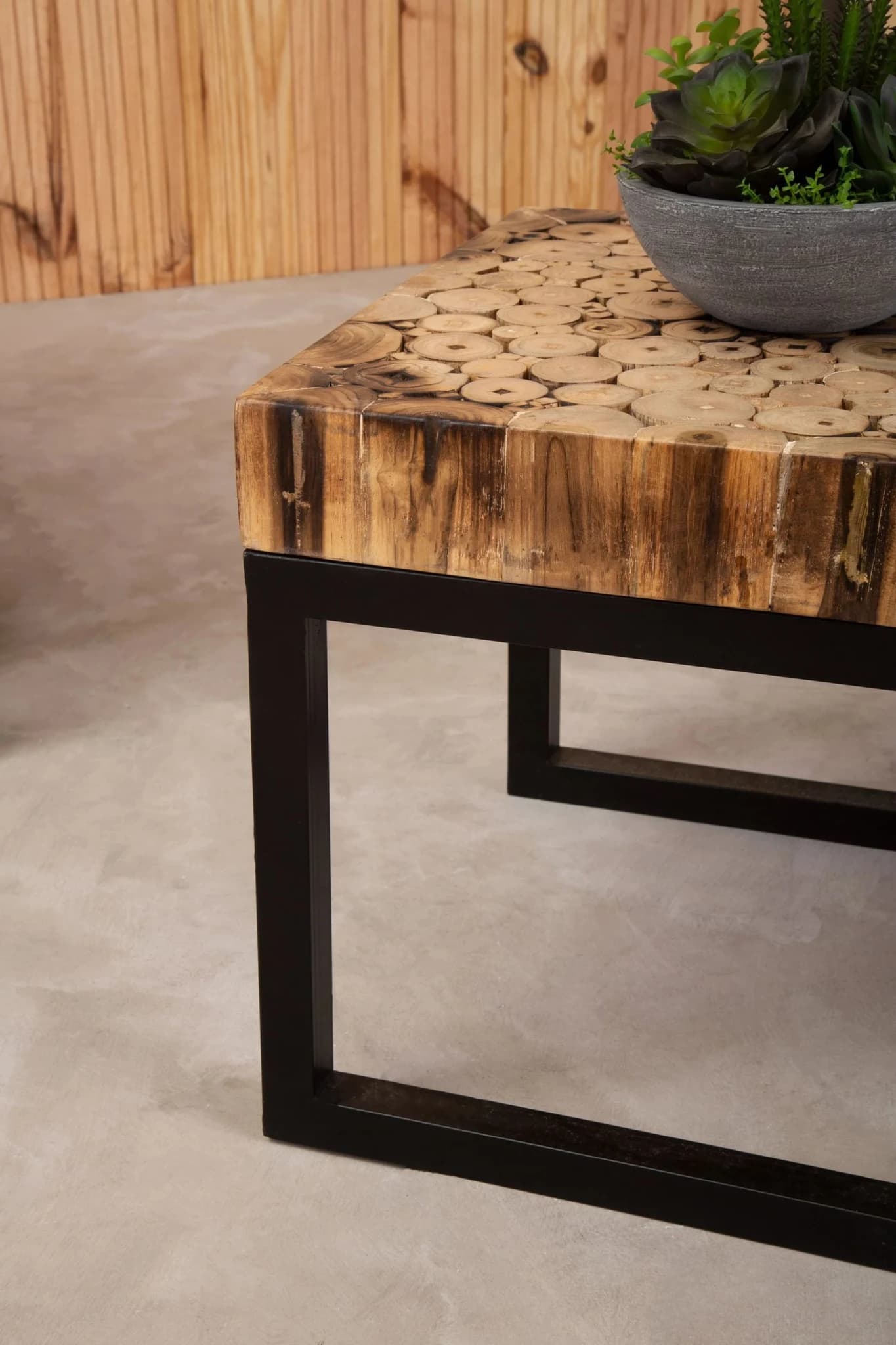 Malang Mosaic Teak Wood Set Of 3 Nesting Tables - Tables, photo 2 of 8